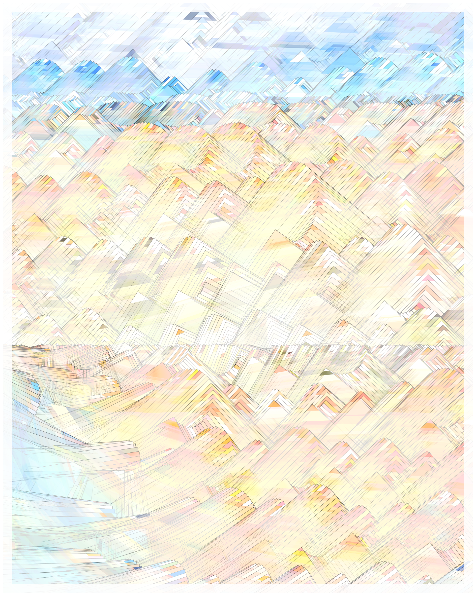 Art Blocks - Art Blocks v2 - Glass #70 - NFT # 344000070