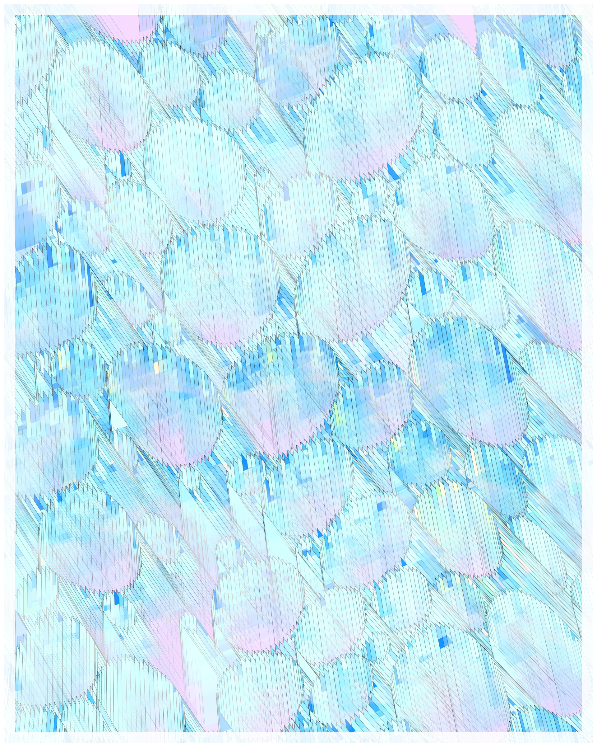 Art Blocks - Art Blocks v2 - Glass #187 - NFT # 344000187