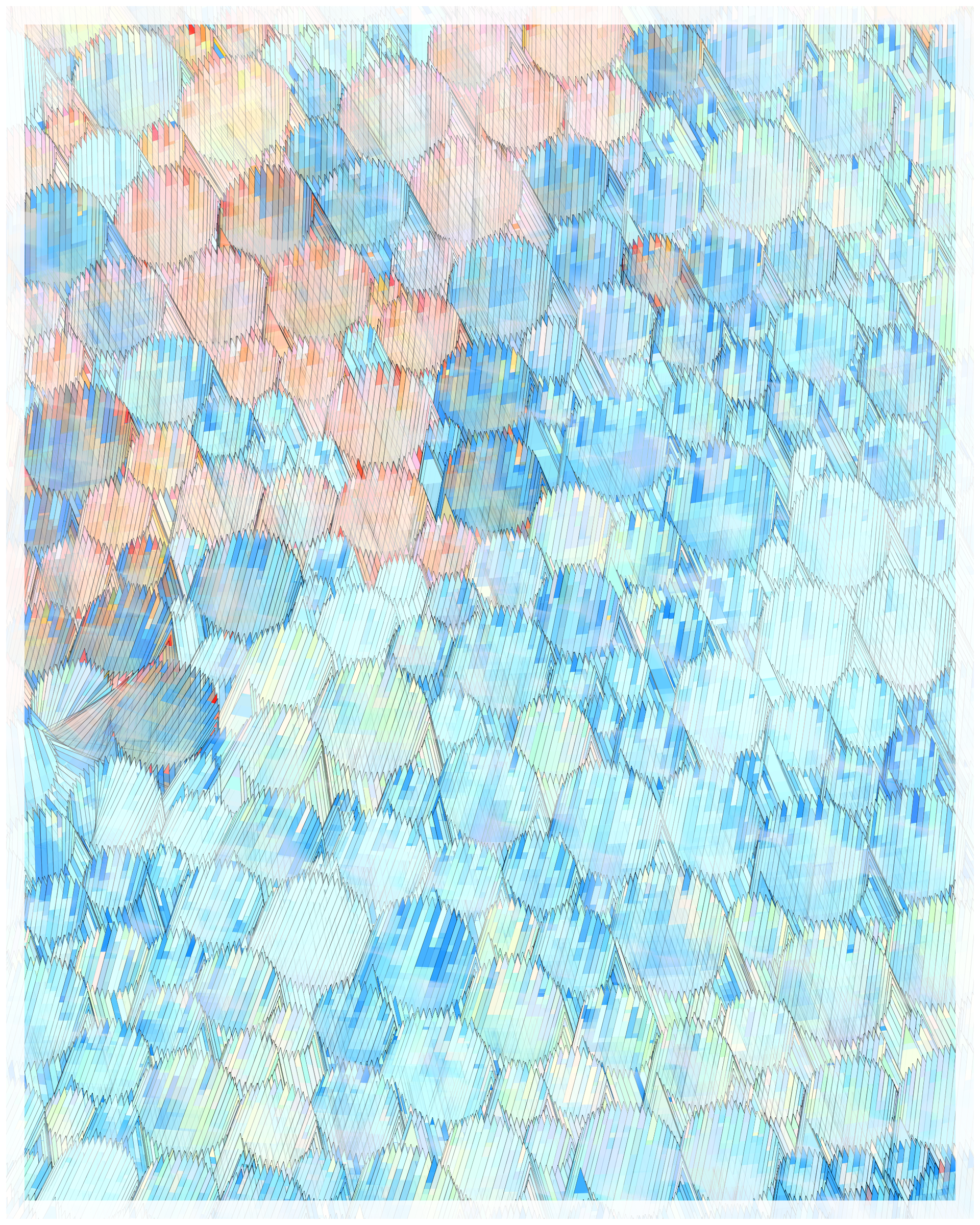 Art Blocks - Art Blocks v2 - Glass #209 - NFT # 344000209