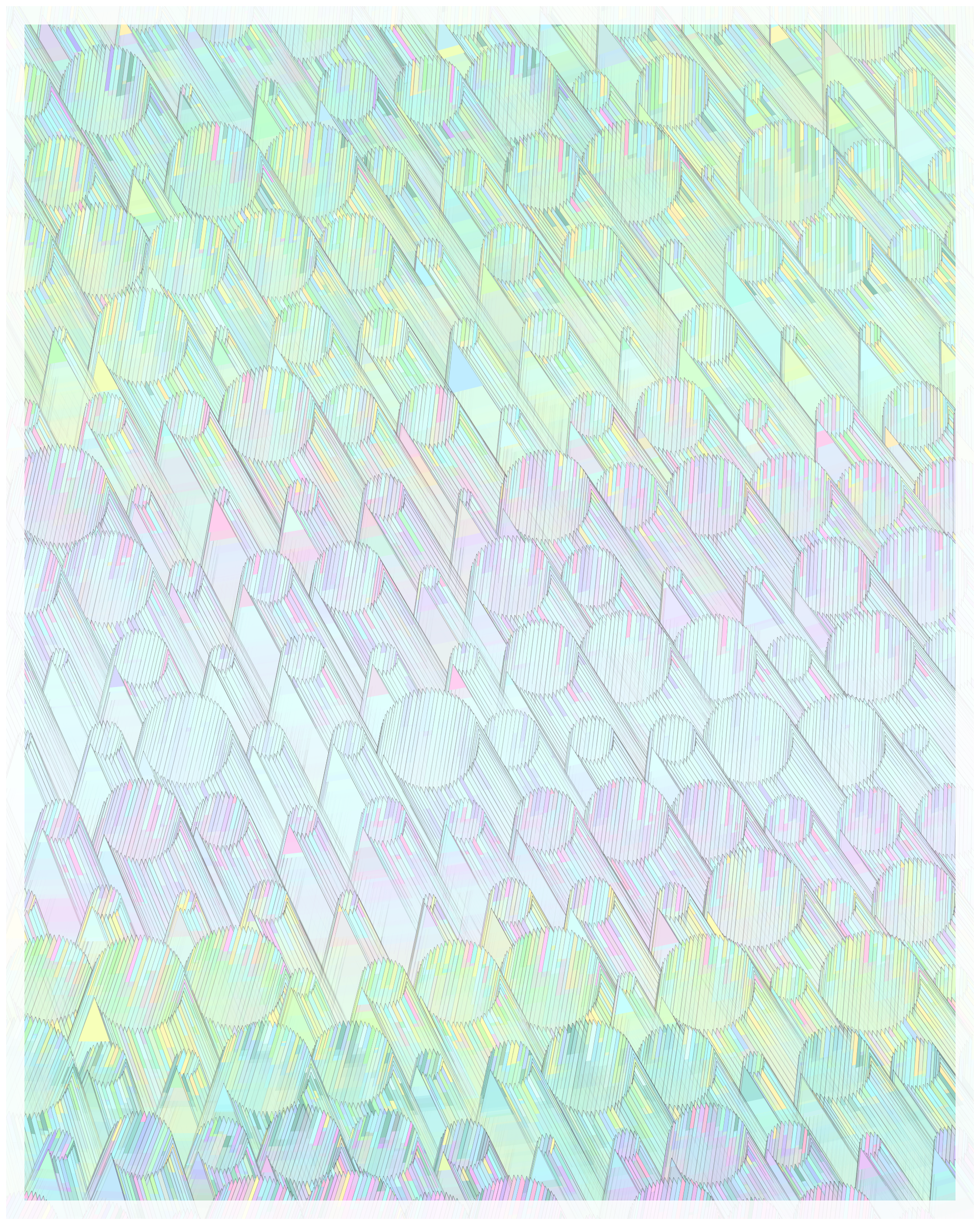 Art Blocks - Art Blocks v2 - Glass #242 - NFT # 344000242