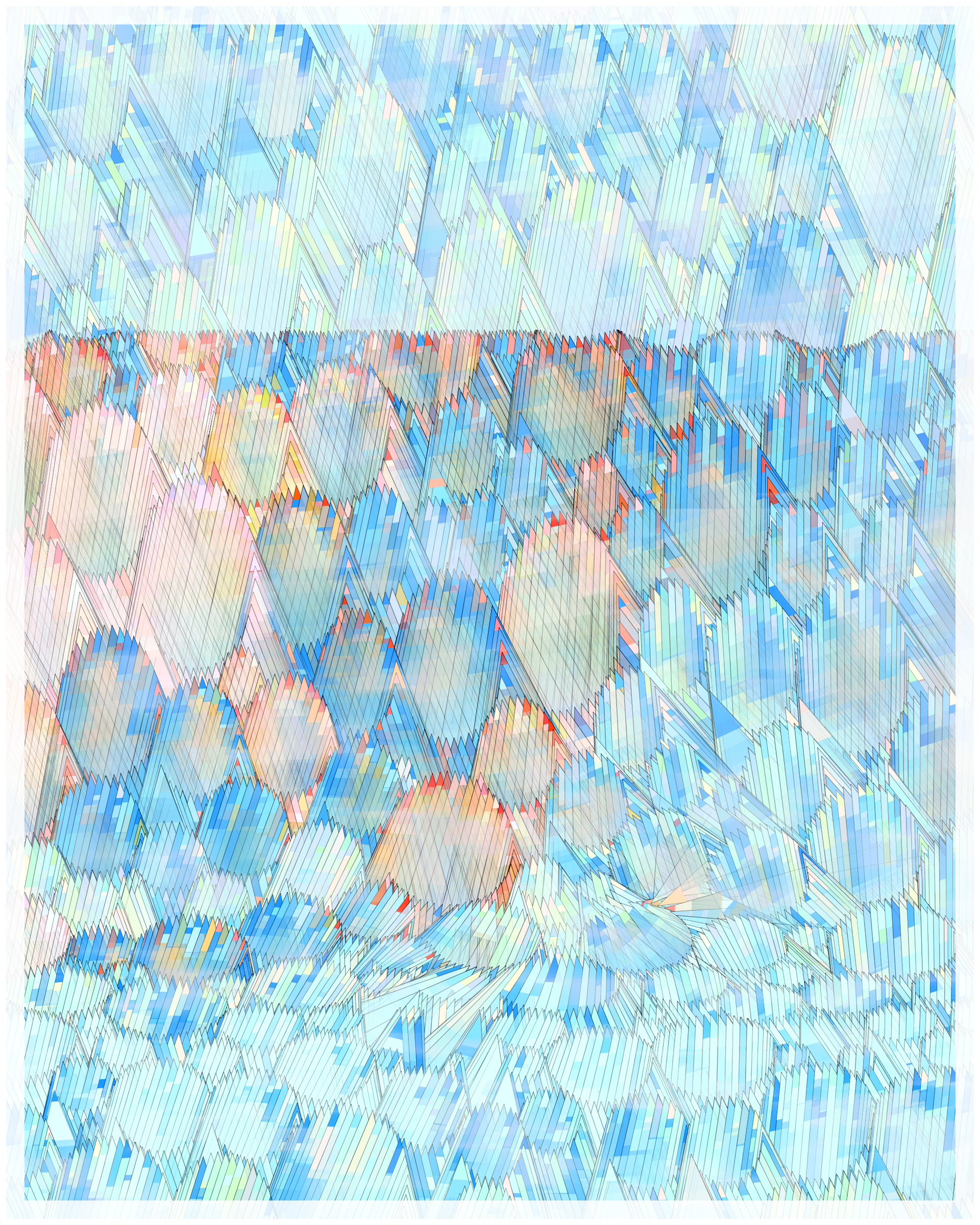 Art Blocks - Art Blocks v2 - Glass #247 - NFT # 344000247