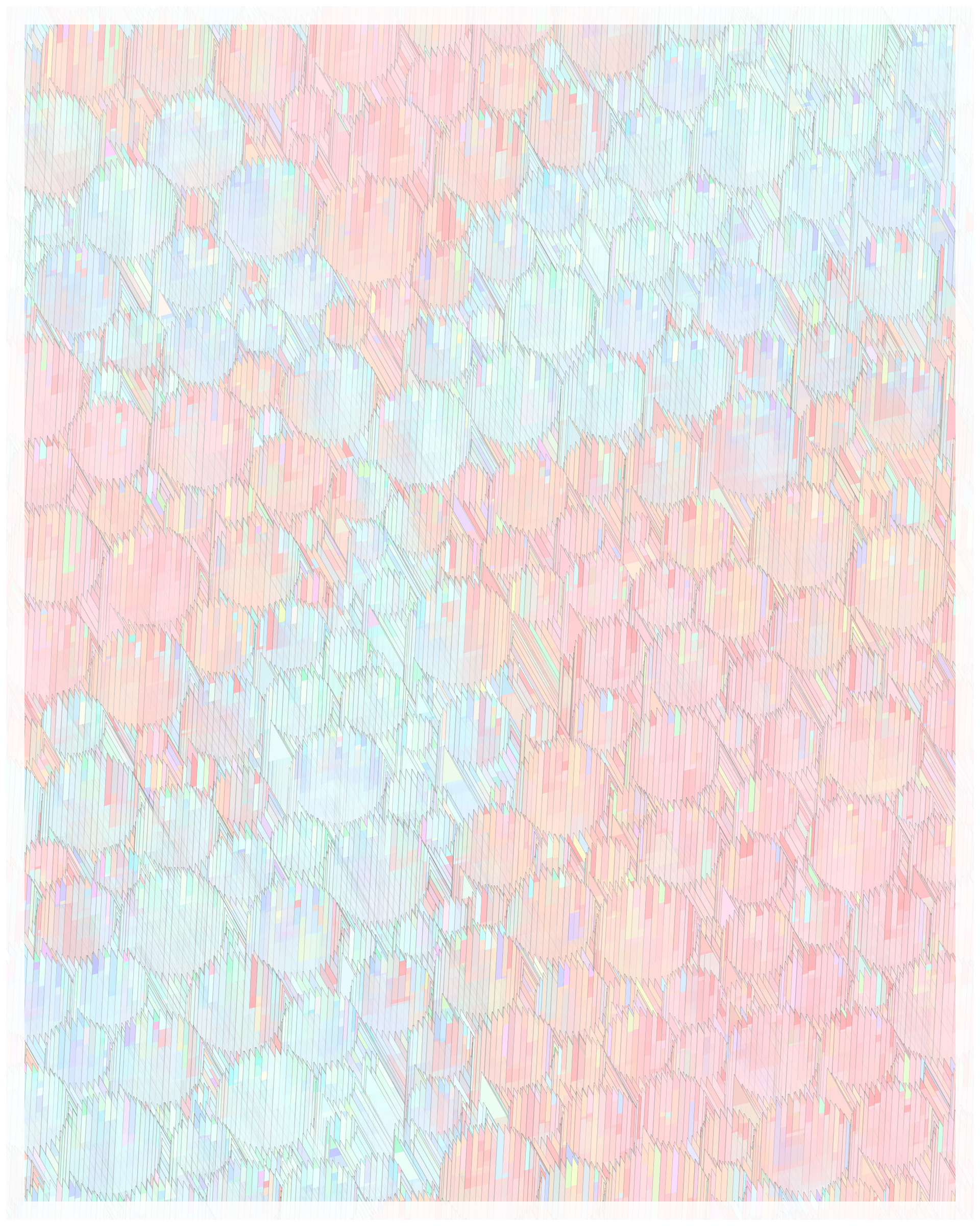 Art Blocks - Art Blocks v2 - Glass #259 - NFT # 344000259