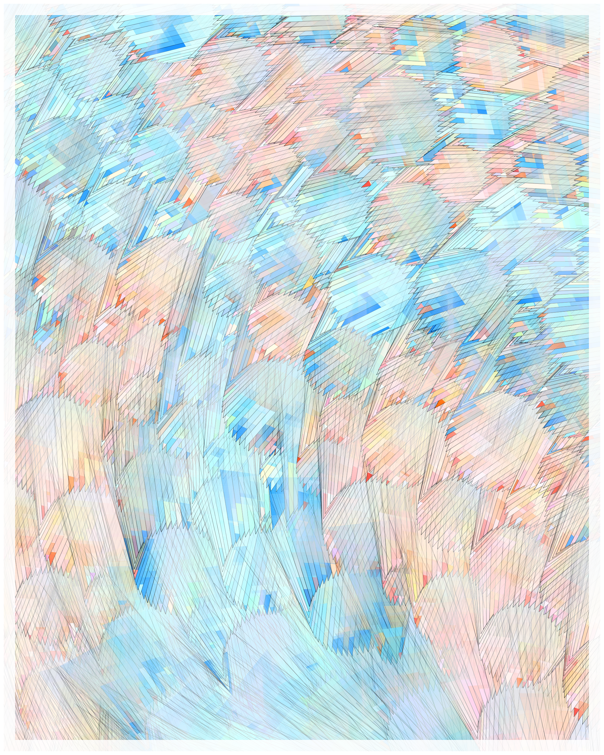 Art Blocks - Art Blocks v2 - Glass #262 - NFT # 344000262