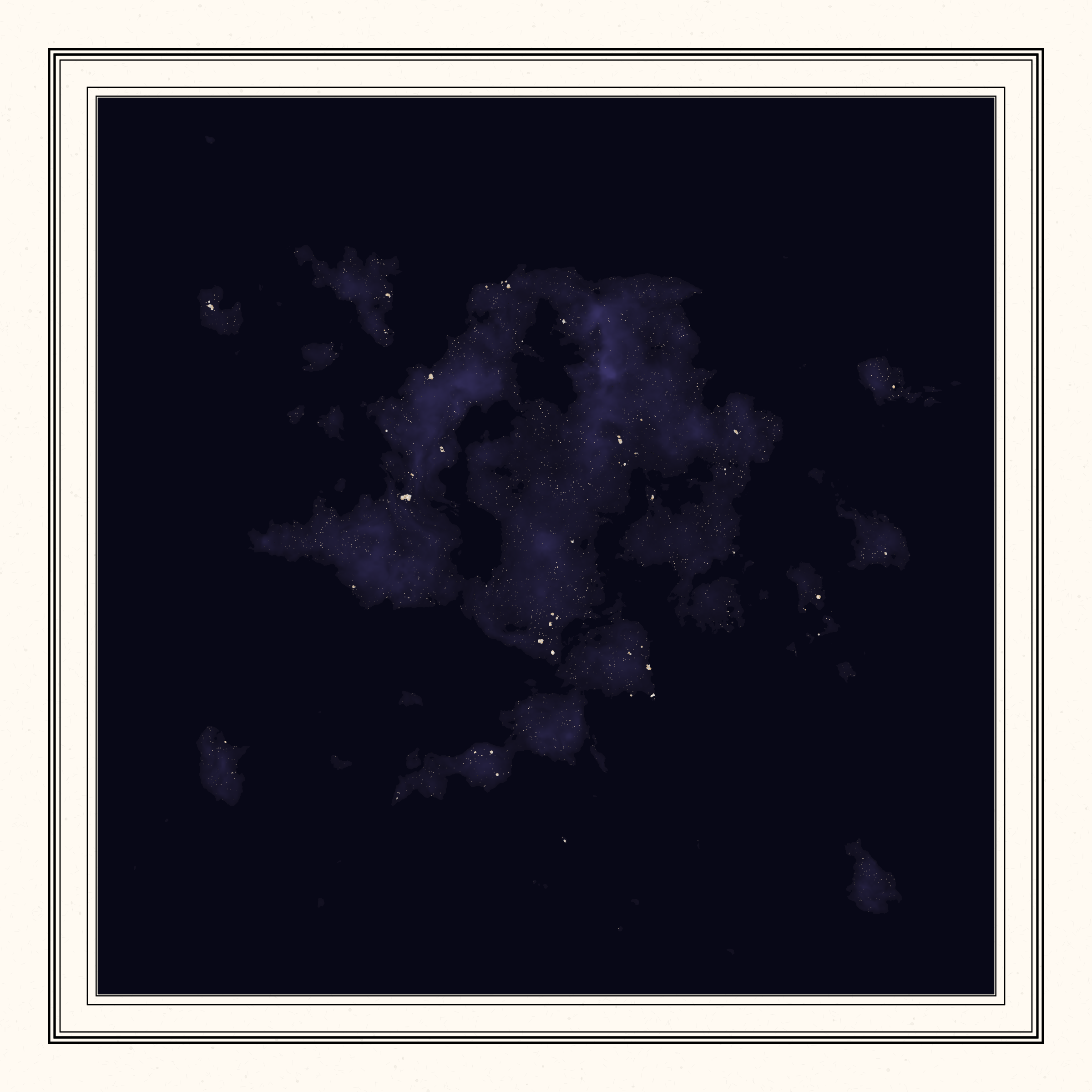 Art Blocks - Art Blocks v2 - CryptoCountries: The Unpublished Archives of a Mythical World Traveler #53 - NFT # 348000053