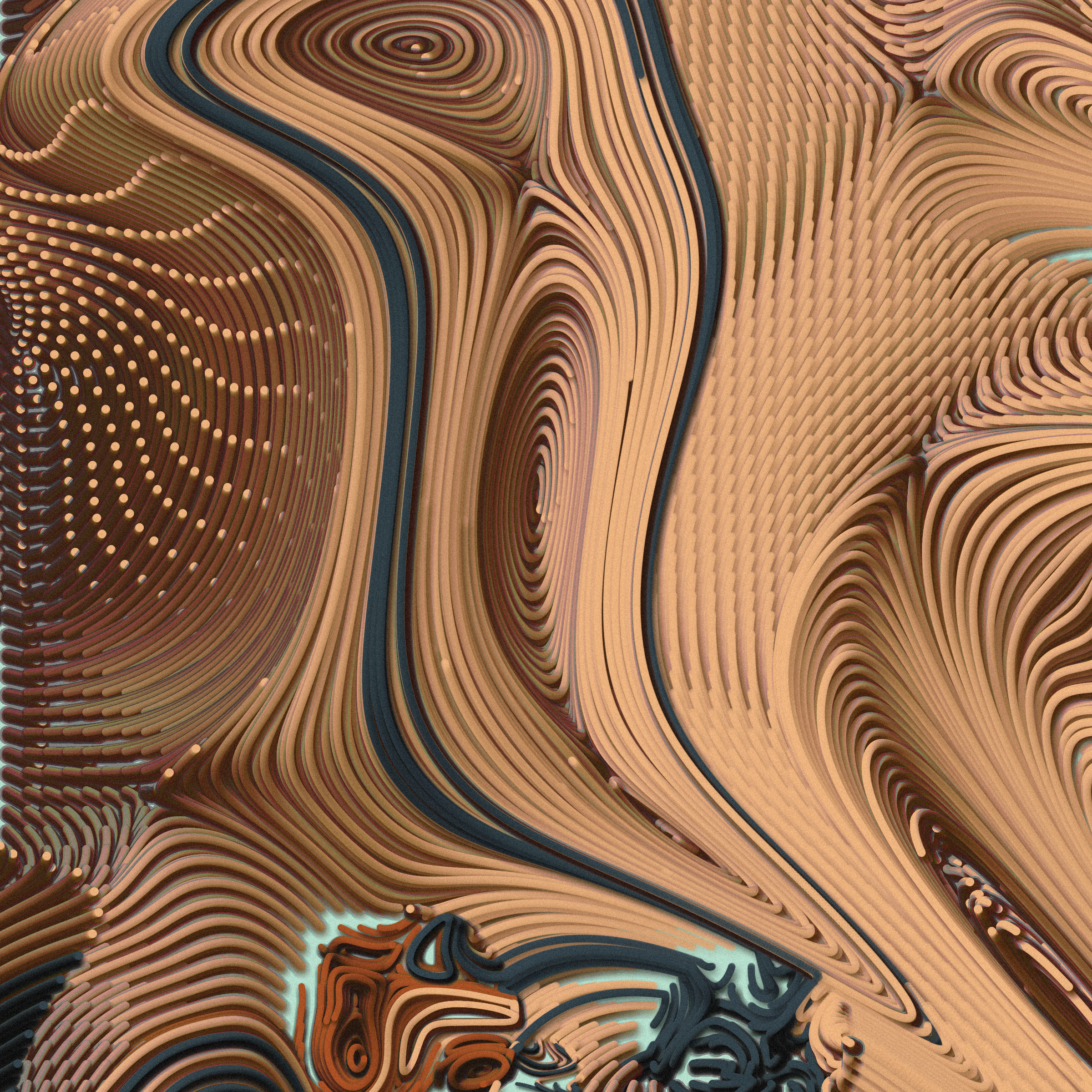 Art Blocks - Art Blocks v2 - The Inner World #117 - NFT # 352000117