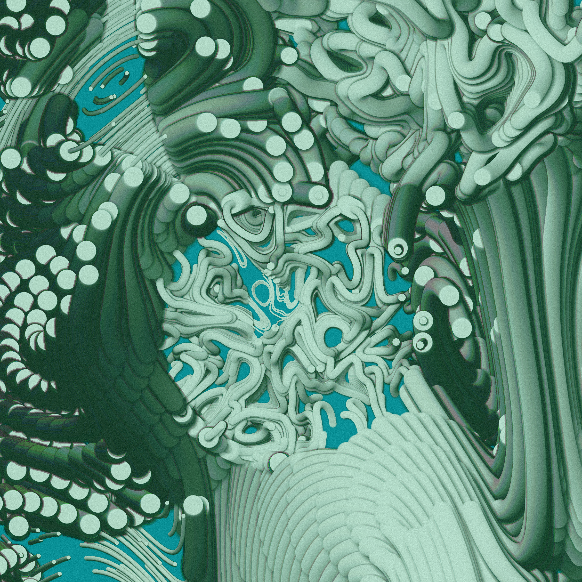 Art Blocks - Art Blocks v2 - The Inner World #153 - NFT # 352000153