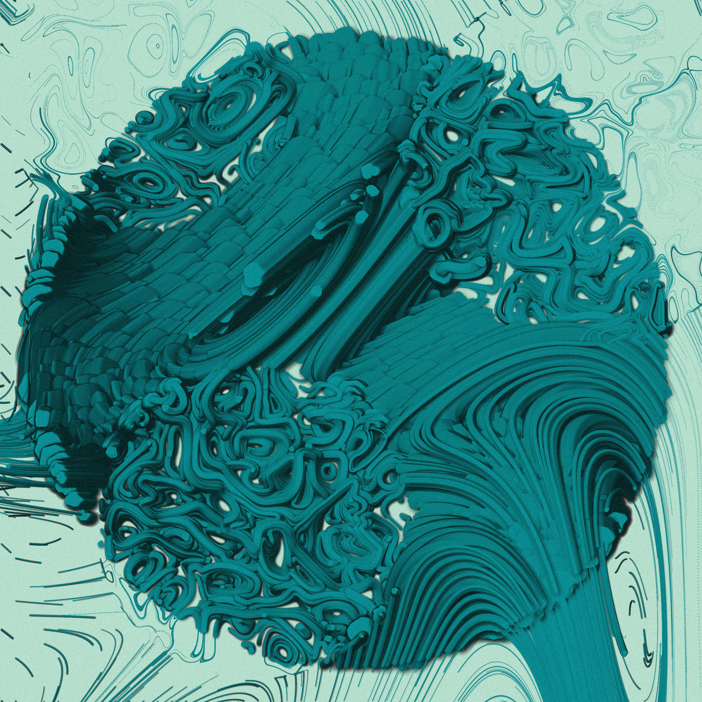 Art Blocks - Art Blocks v2 - The Inner World #304 - NFT # 352000304