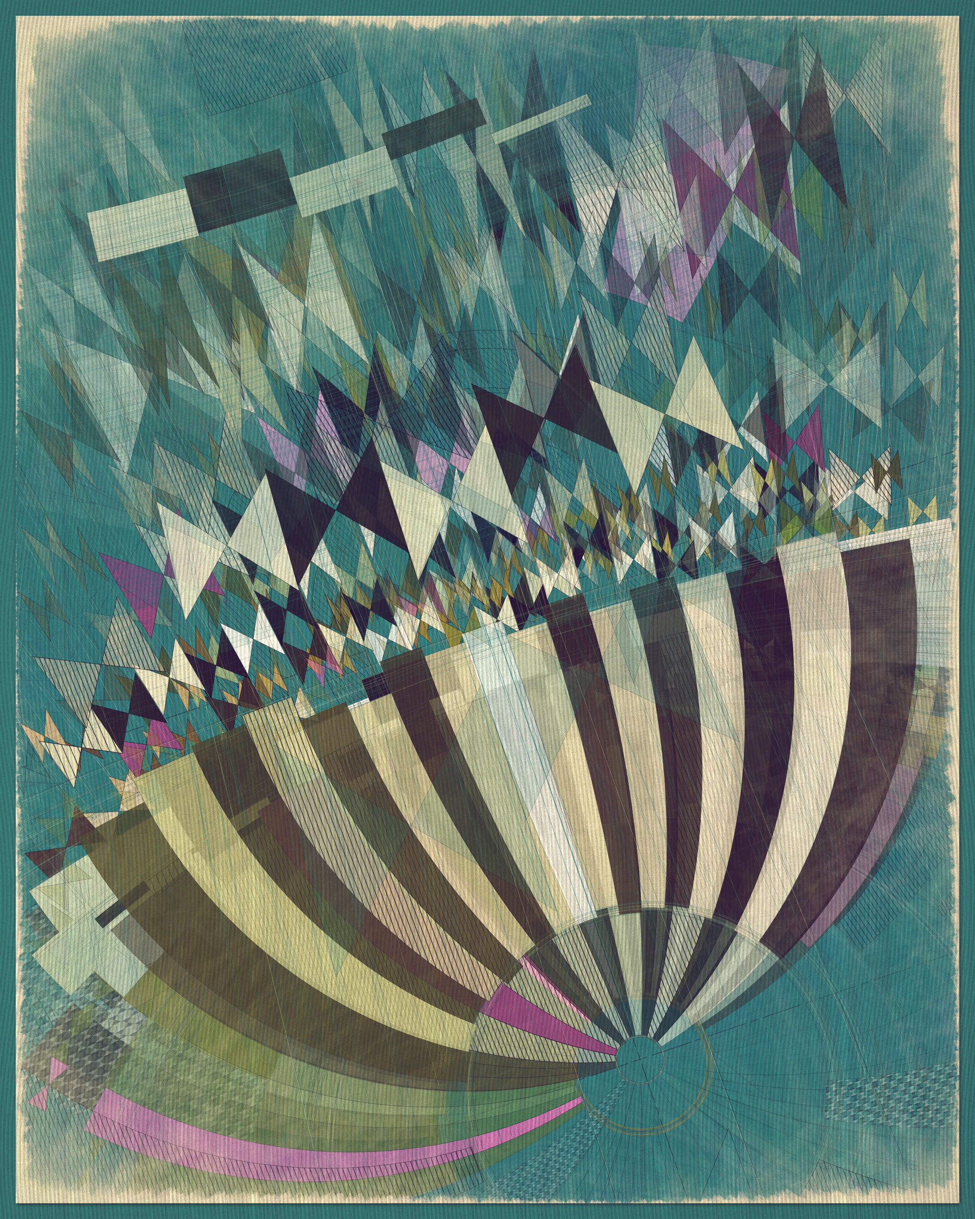 Art Blocks - Art Blocks v2 - Fontana #61 - NFT # 367000061