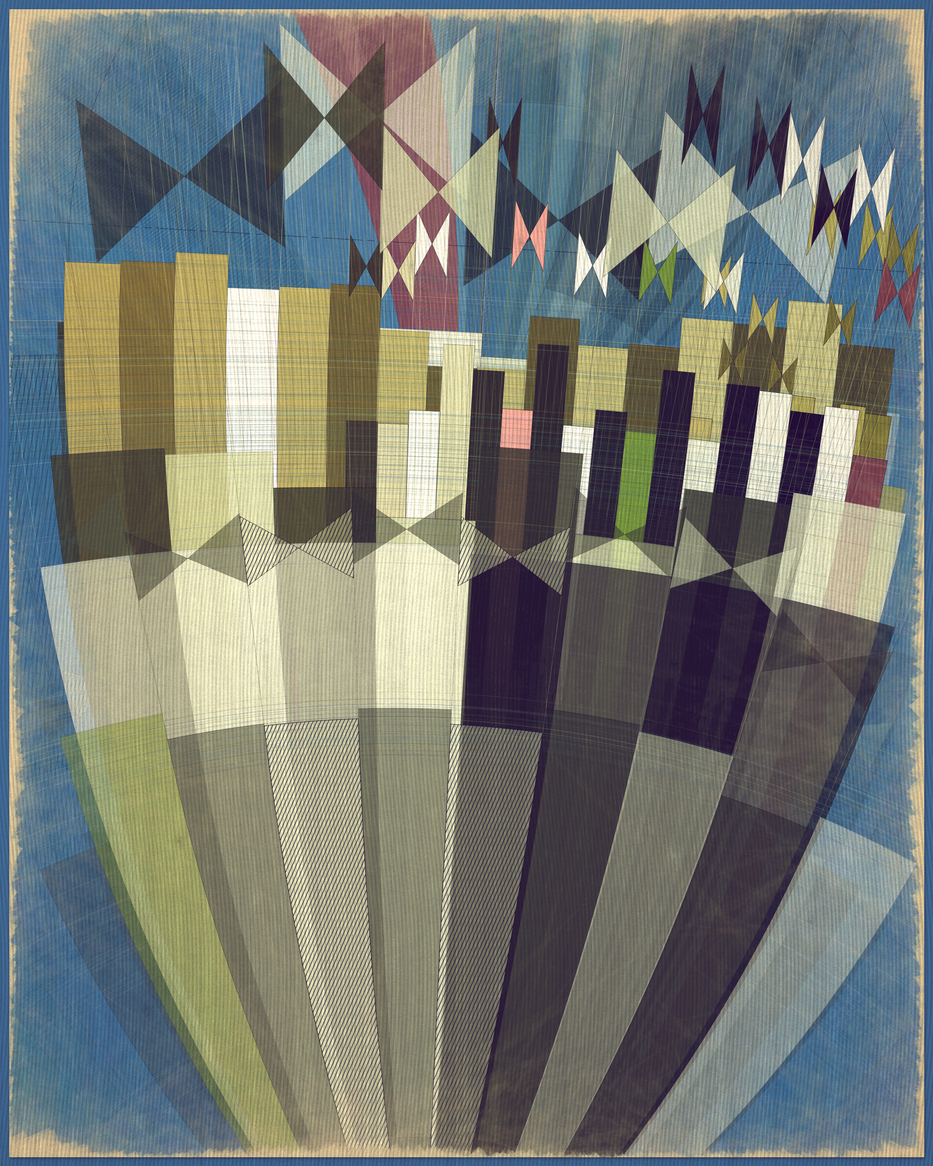 Art Blocks - Art Blocks v2 - Fontana #154 - NFT # 367000154