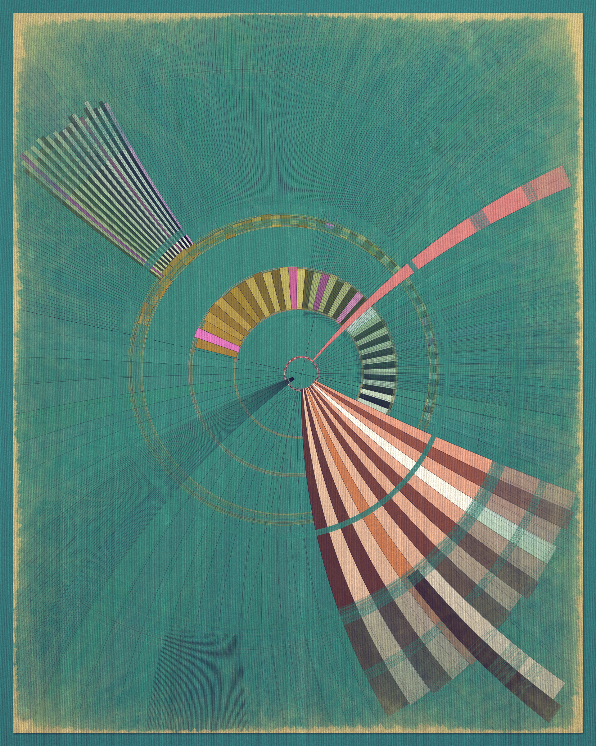 Art Blocks - Art Blocks v2 - Fontana #155 - NFT # 367000155