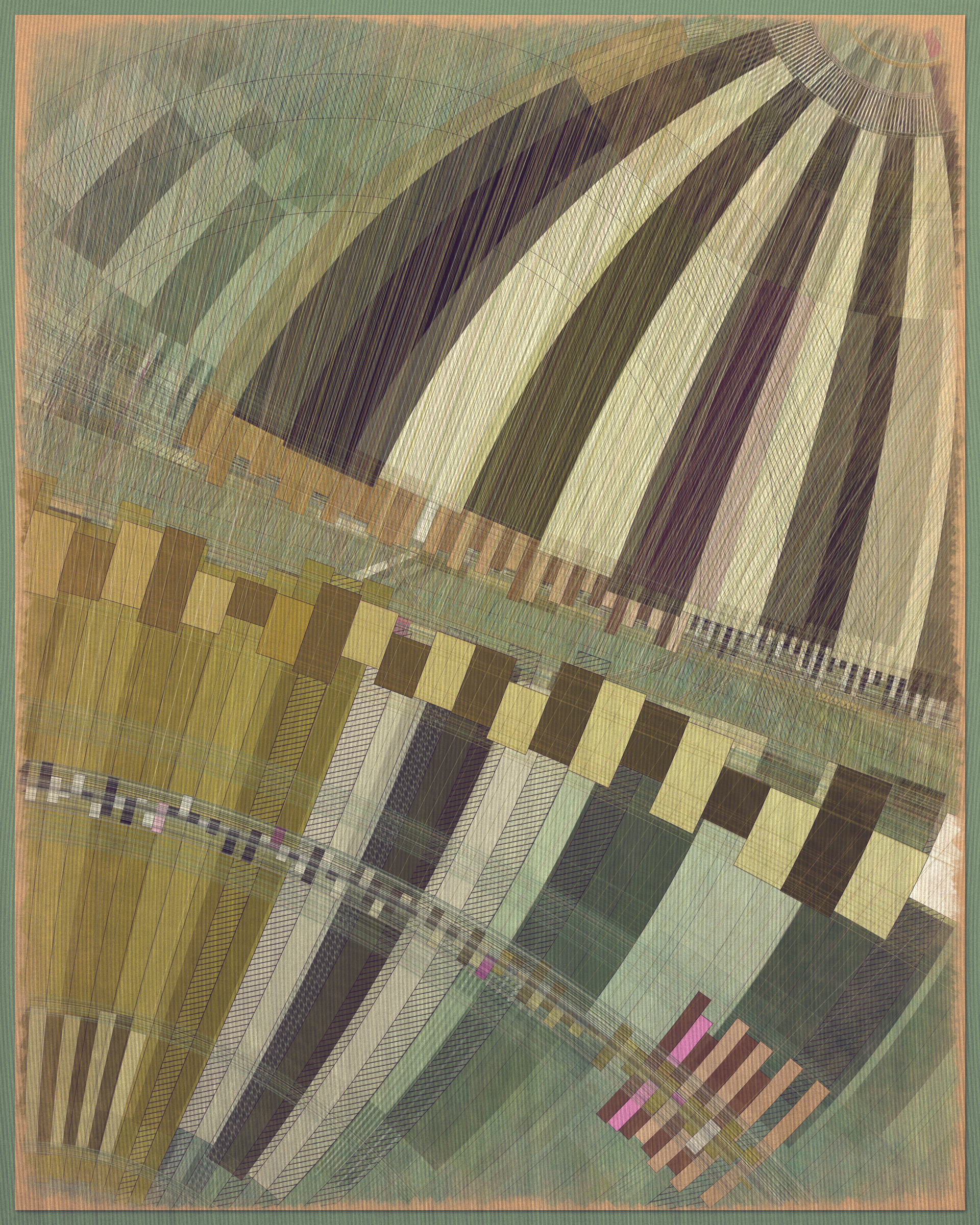 Art Blocks - Art Blocks v2 - Fontana #185 - NFT # 367000185