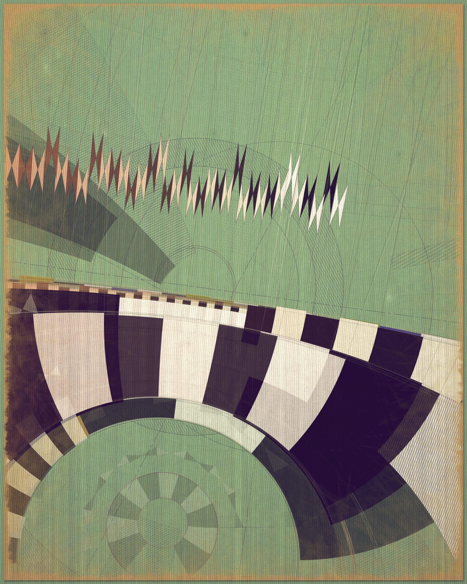 Art Blocks - Art Blocks v2 - Fontana #187 - NFT # 367000187