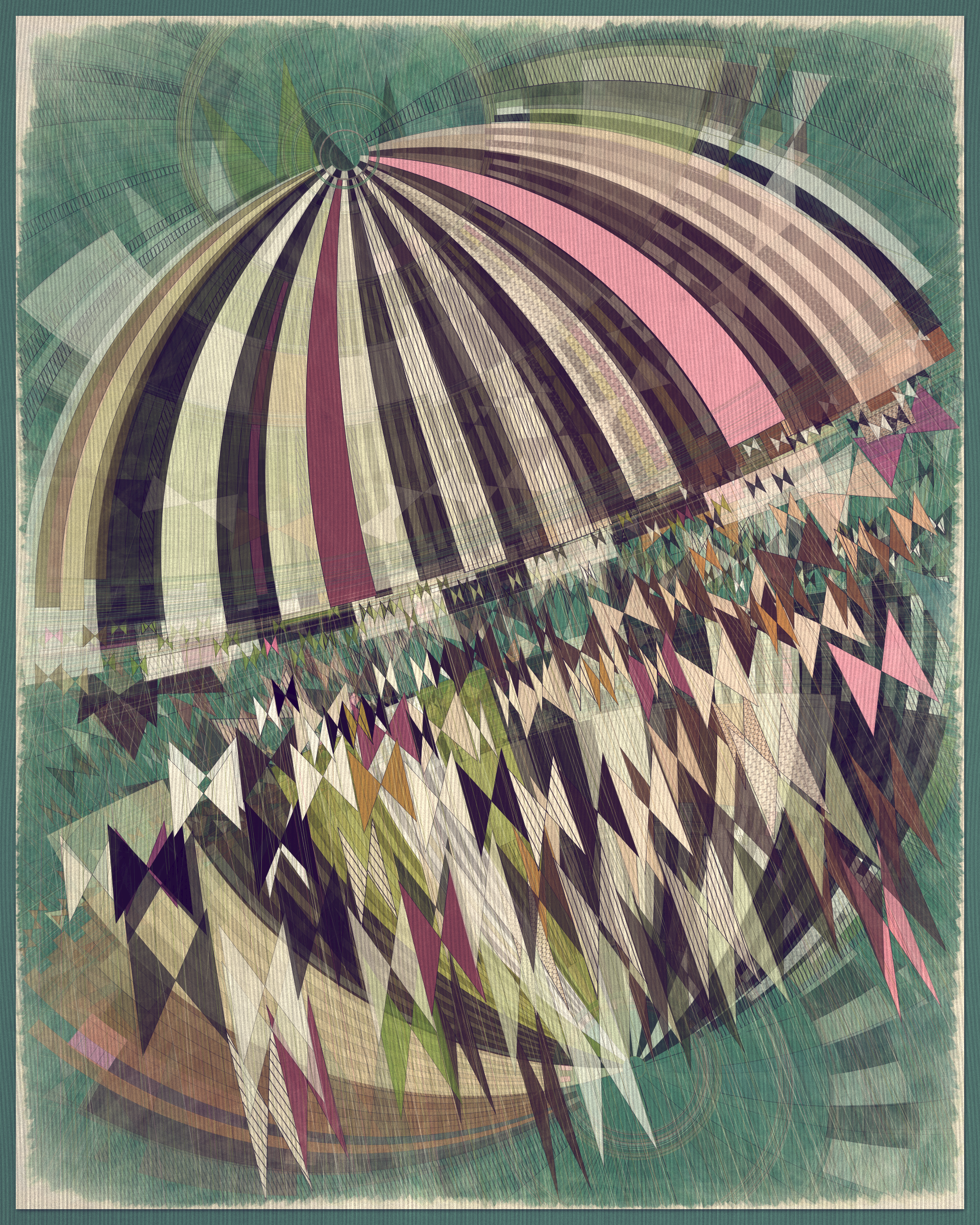 Art Blocks - Art Blocks v2 - Fontana #301 - NFT # 367000301