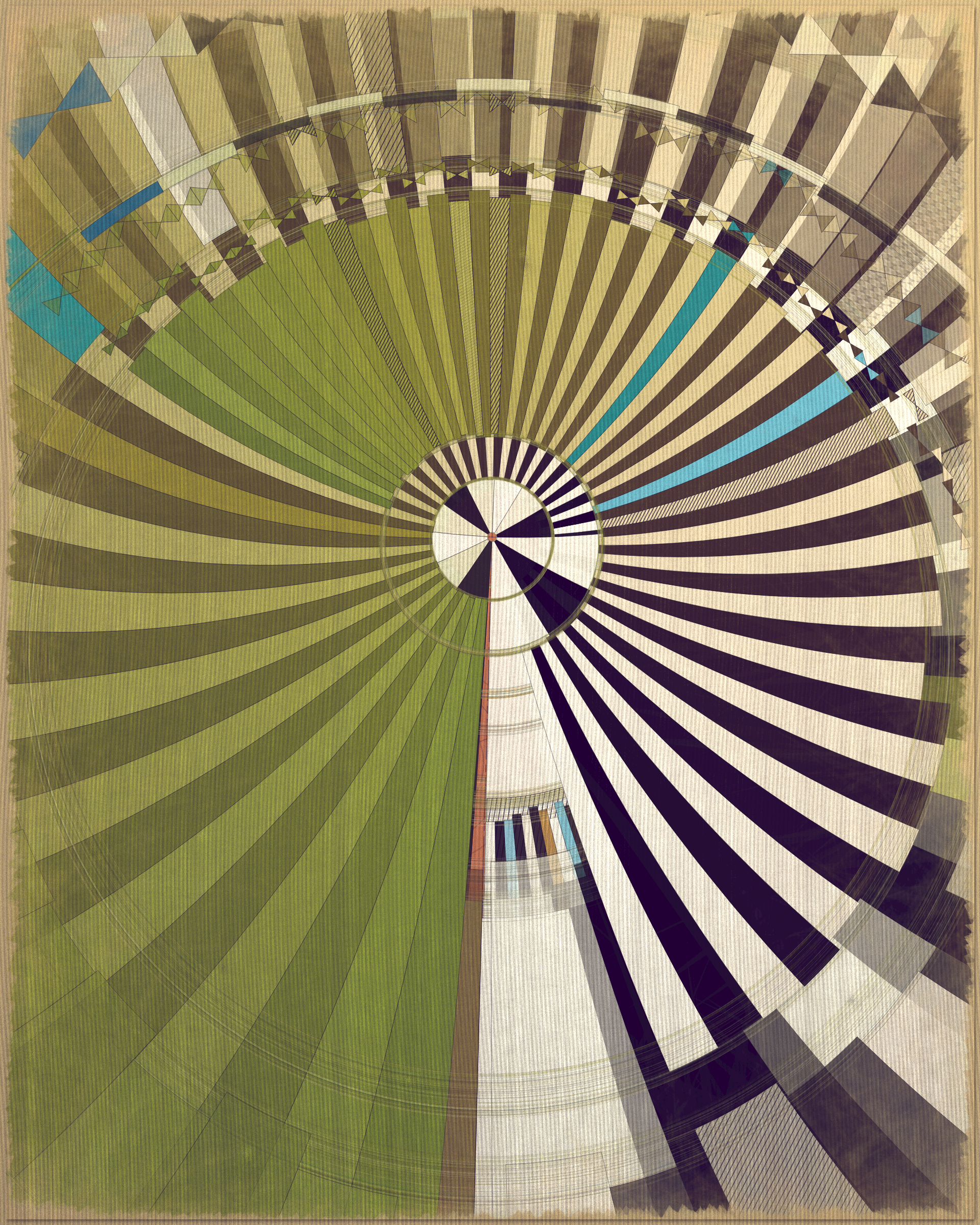 Art Blocks - Art Blocks v2 - Fontana #332 - NFT # 367000332