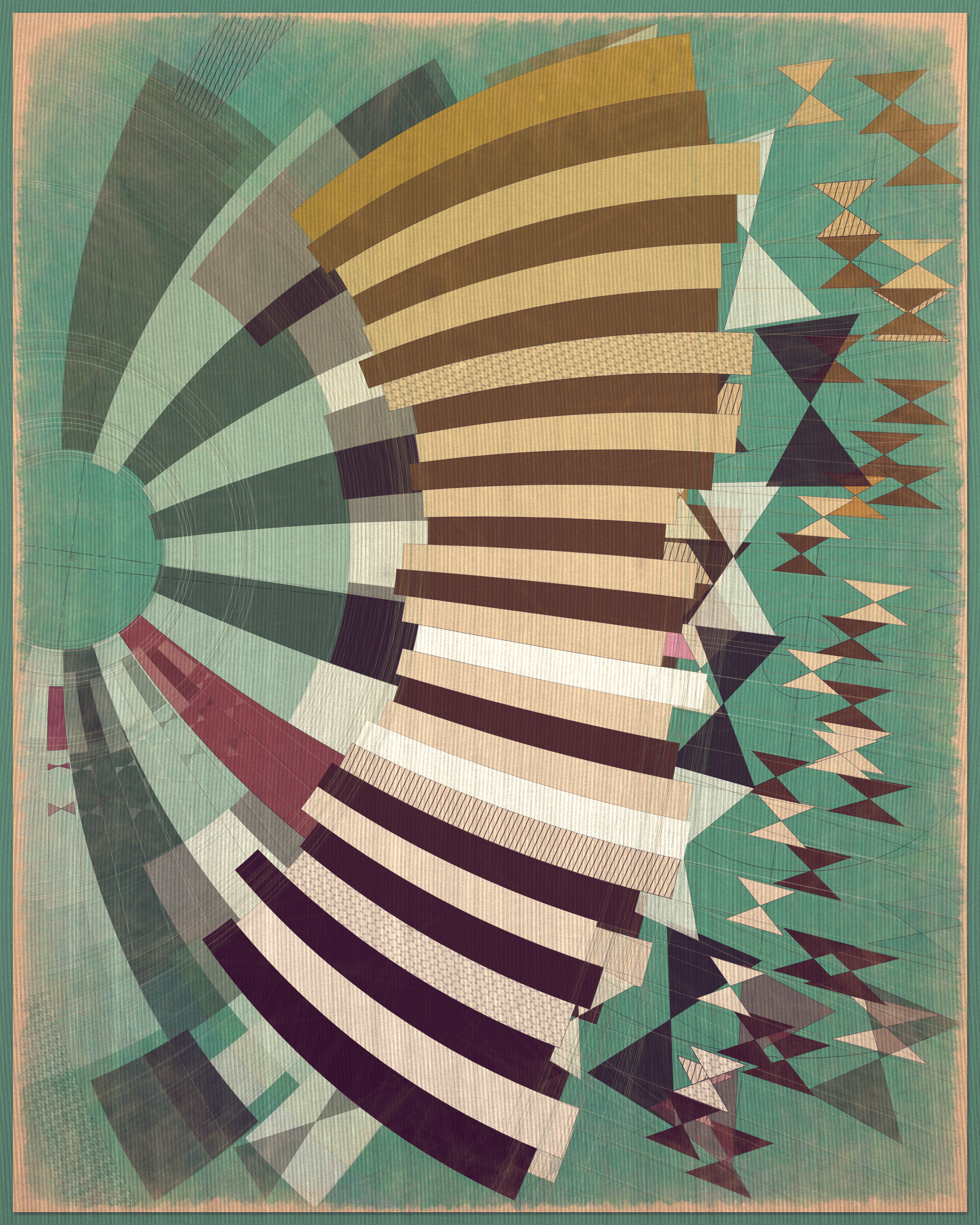 Art Blocks - Art Blocks v2 - Fontana #348 - NFT # 367000348