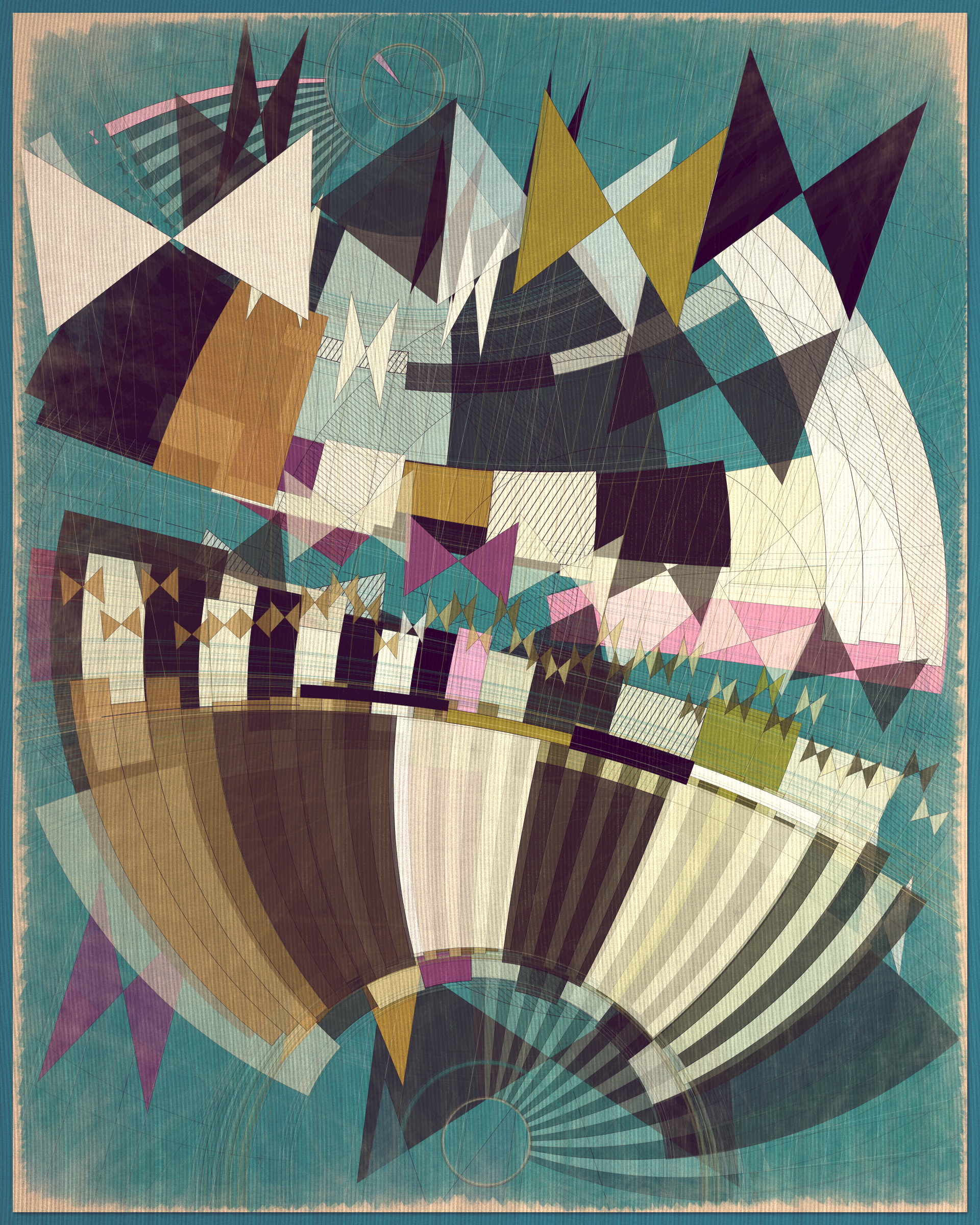 Art Blocks - Art Blocks v2 - Fontana #351 - NFT # 367000351