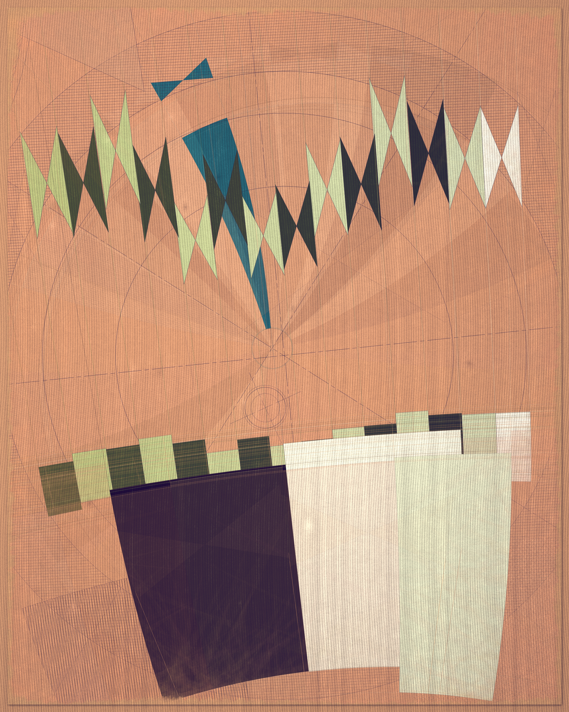 Art Blocks - Art Blocks v2 - Fontana #358 - NFT # 367000358