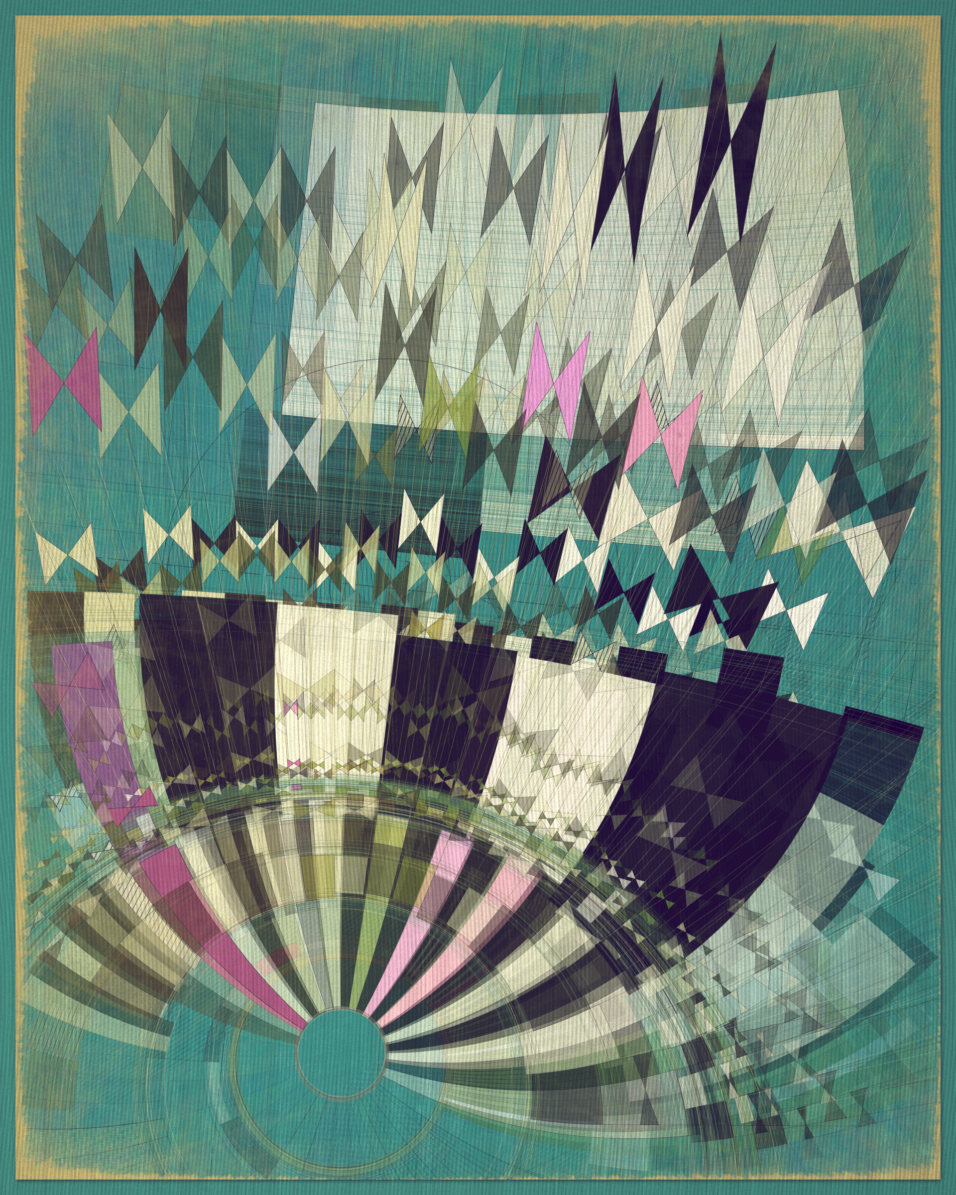 Art Blocks - Art Blocks v2 - Fontana #383 - NFT # 367000383