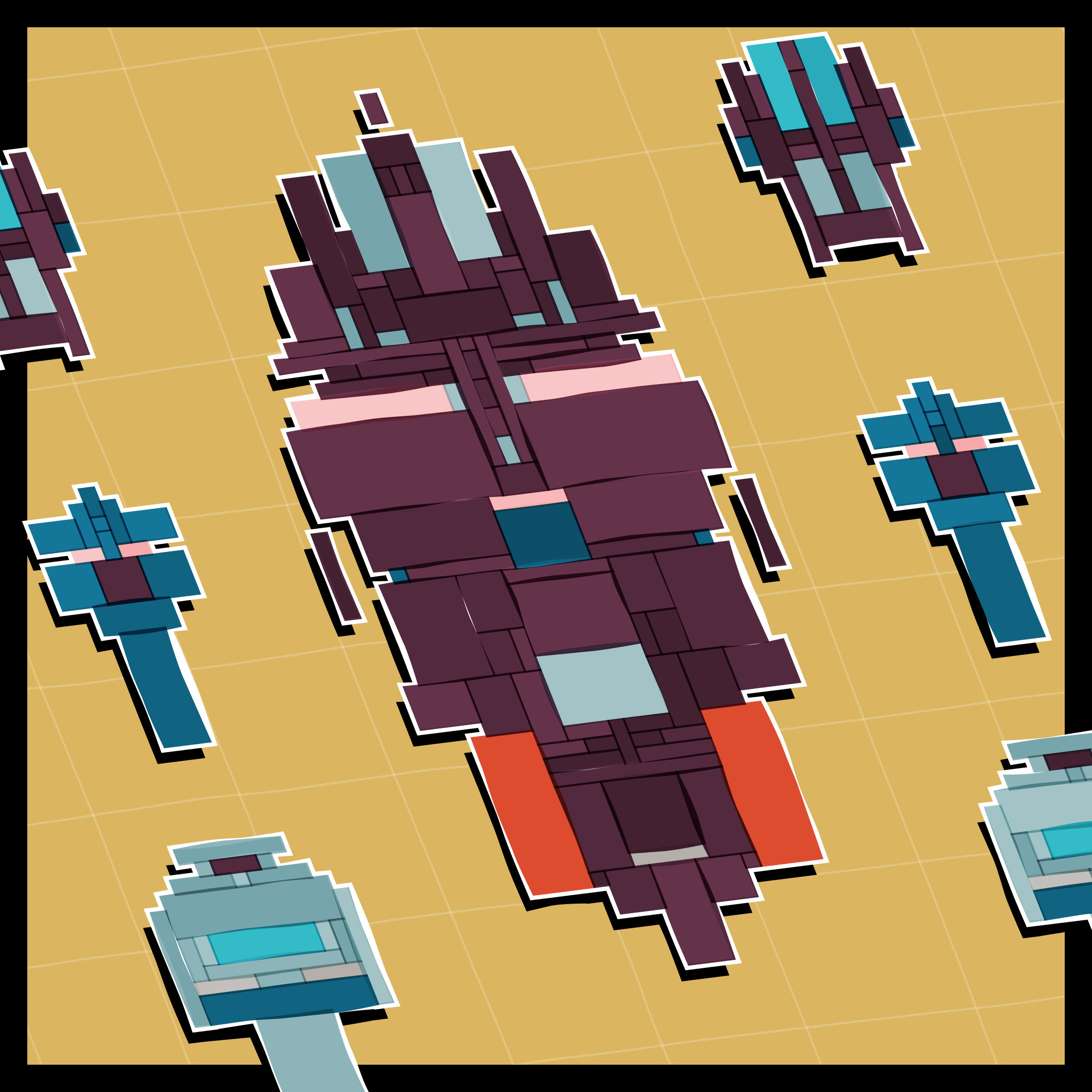 Art Blocks - Art Blocks v2 - Paper Armada #45 - NFT # 37000045