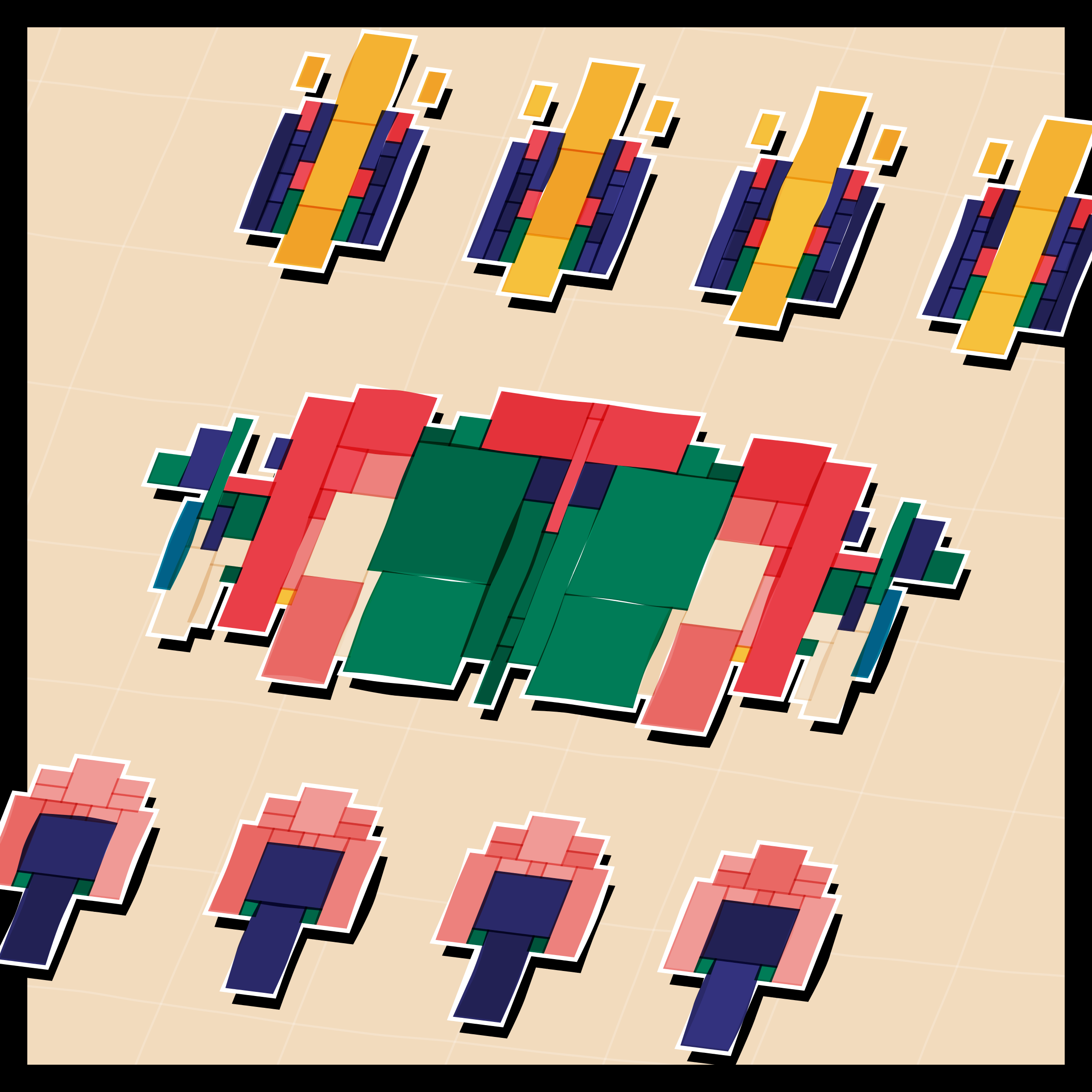 Art Blocks - Art Blocks v2 - Paper Armada #57 - NFT # 37000057