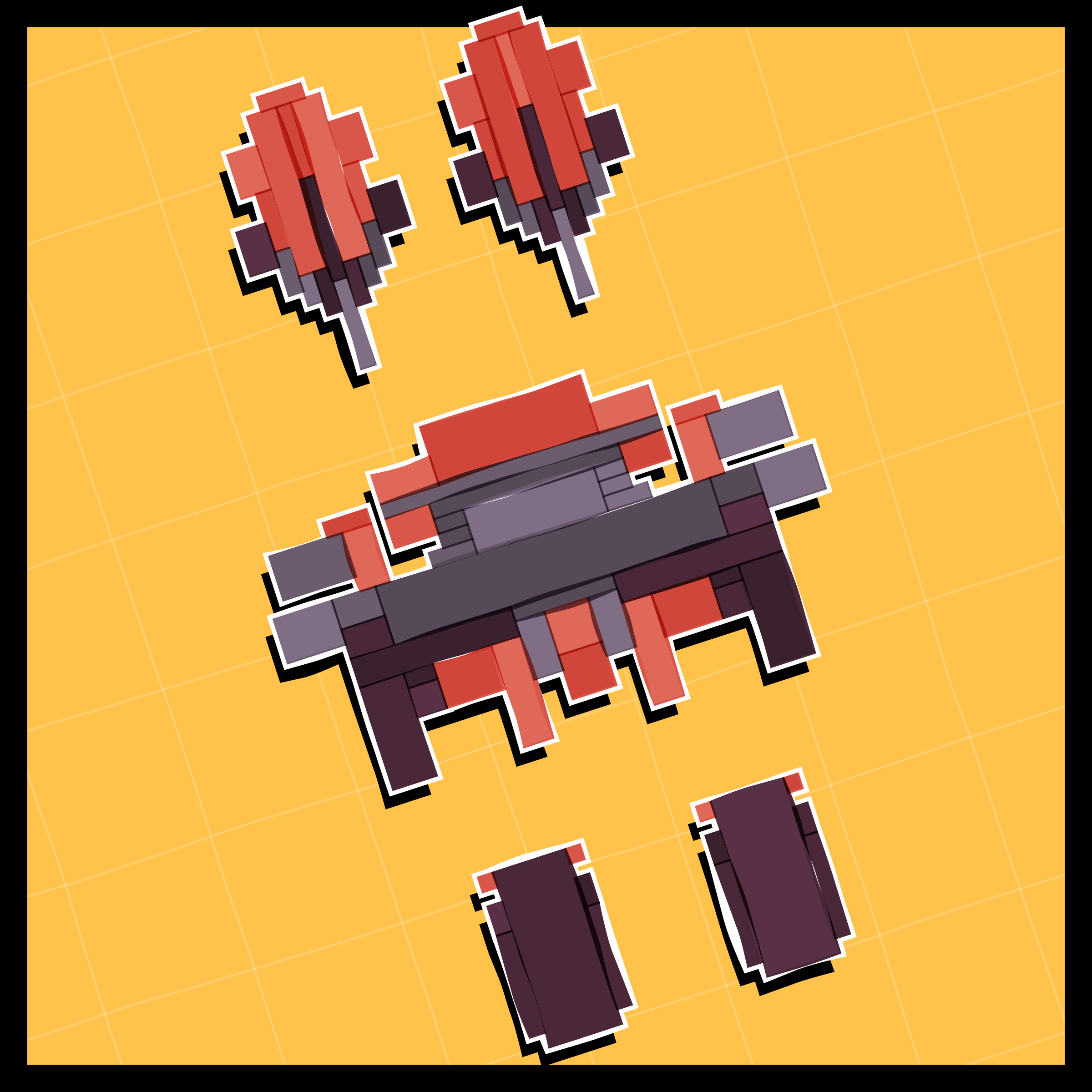 Art Blocks - Art Blocks v2 - Paper Armada #58 - NFT # 37000058