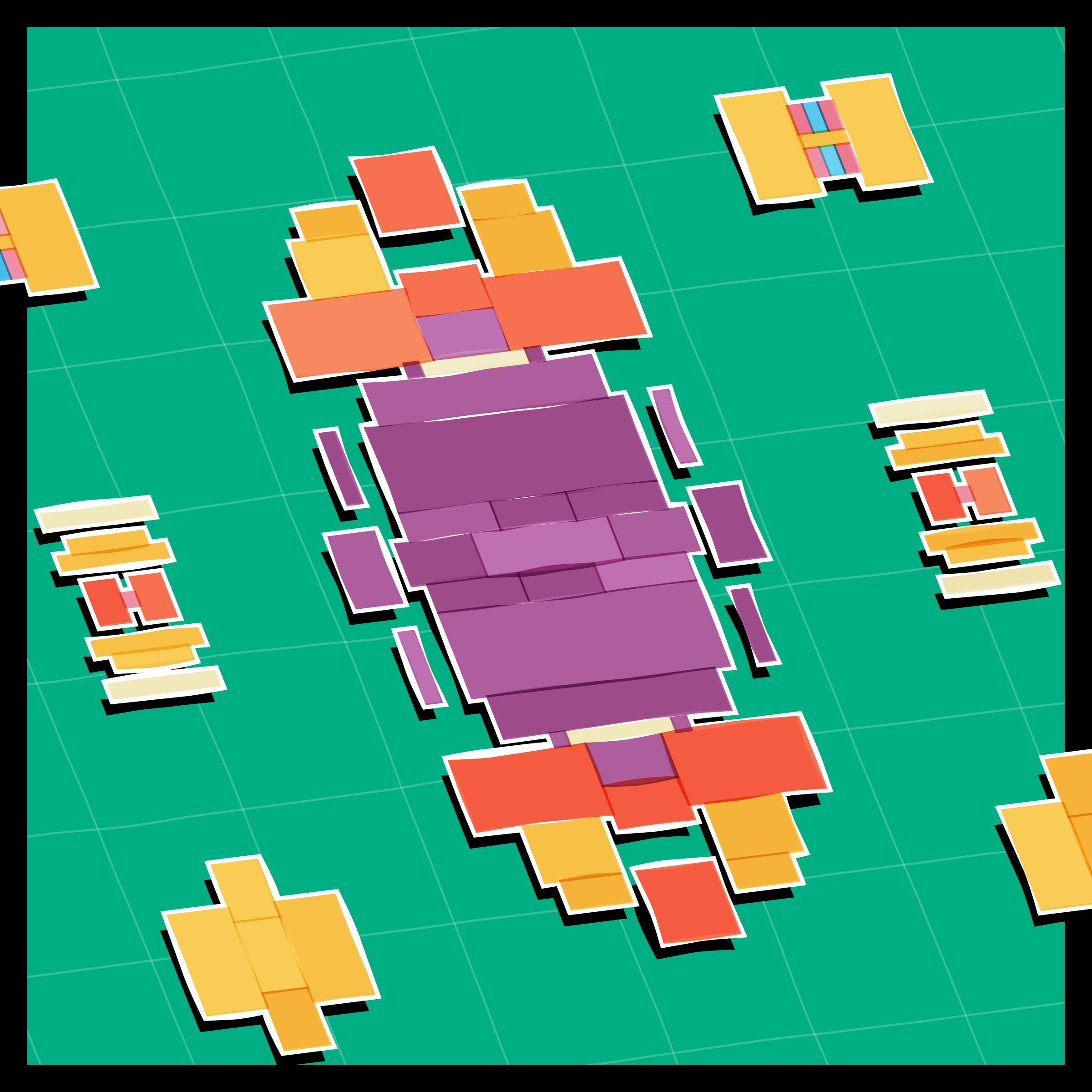 Art Blocks - Art Blocks v2 - Paper Armada #64 - NFT # 37000064