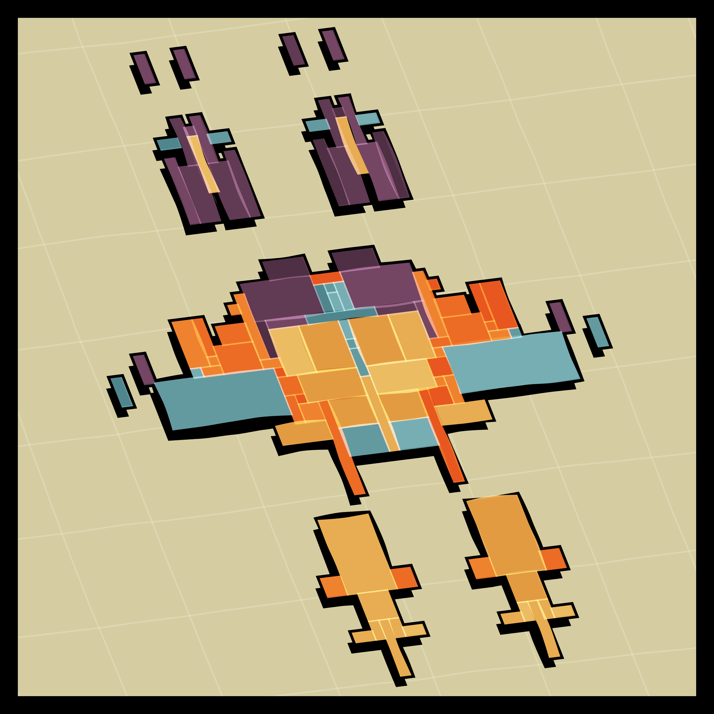 Art Blocks - Art Blocks v2 - Paper Armada #80 - NFT # 37000080