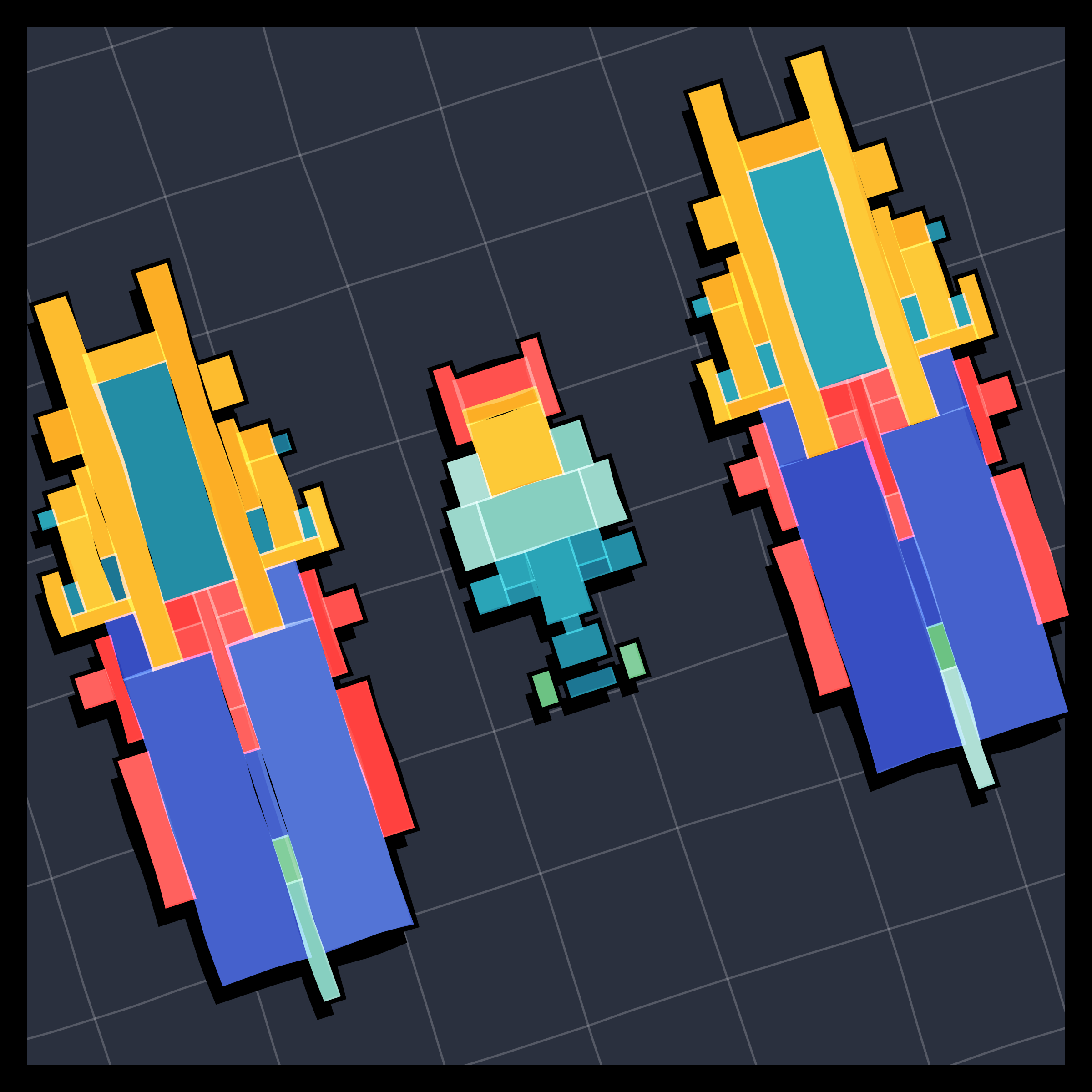 Art Blocks - Art Blocks v2 - Paper Armada #103 - NFT # 37000103