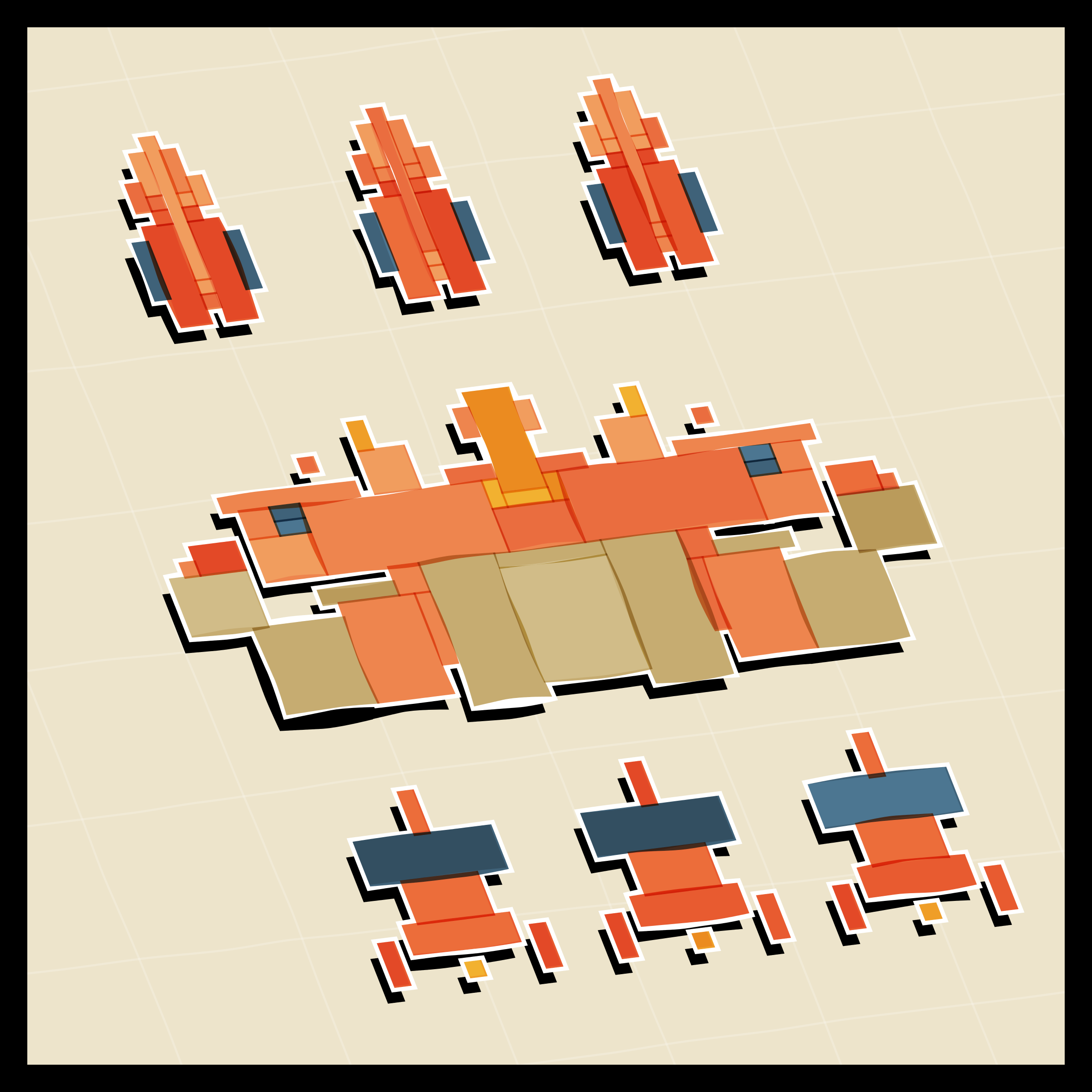 Art Blocks - Art Blocks v2 - Paper Armada #124 - NFT # 37000124