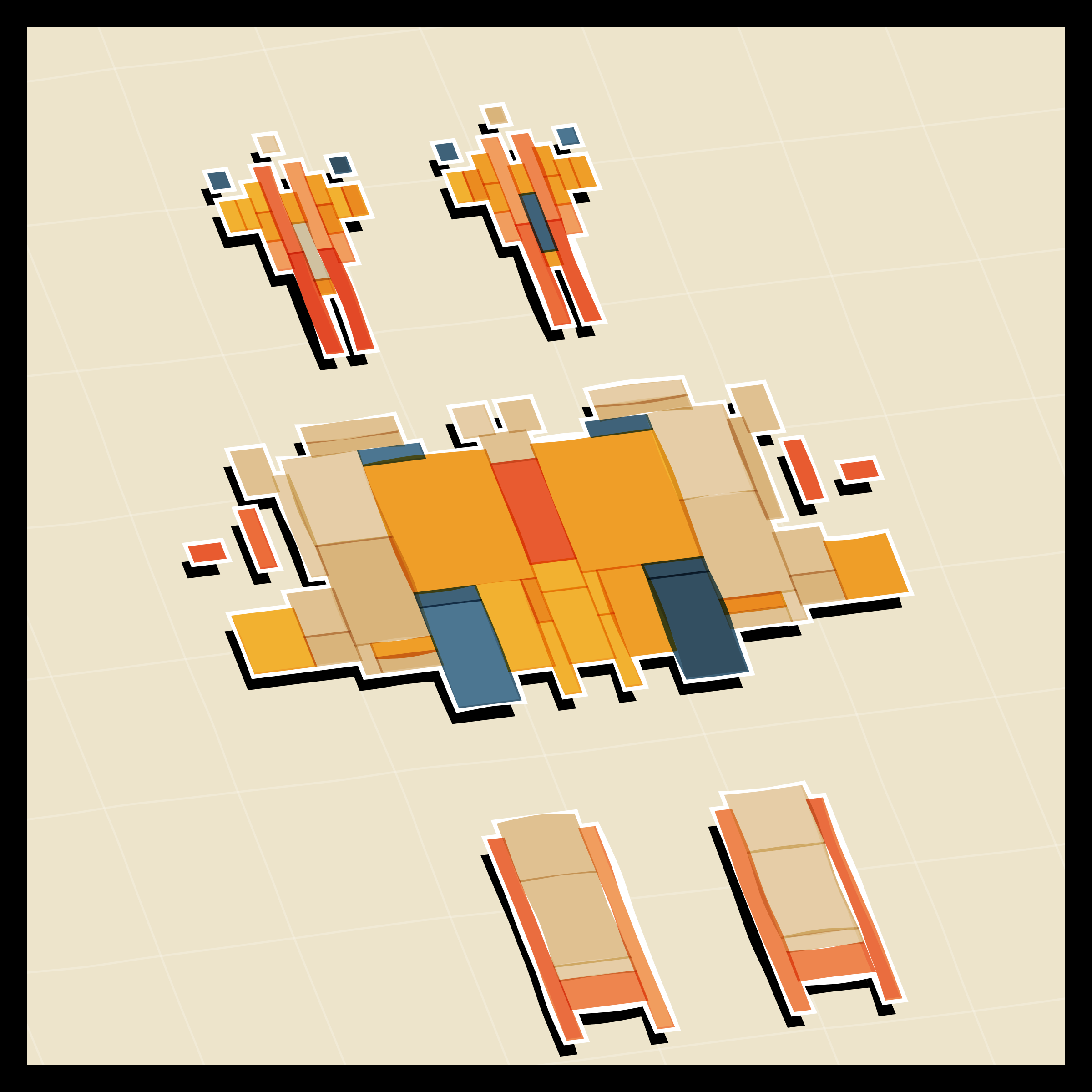 Art Blocks - Art Blocks v2 - Paper Armada #135 - NFT # 37000135