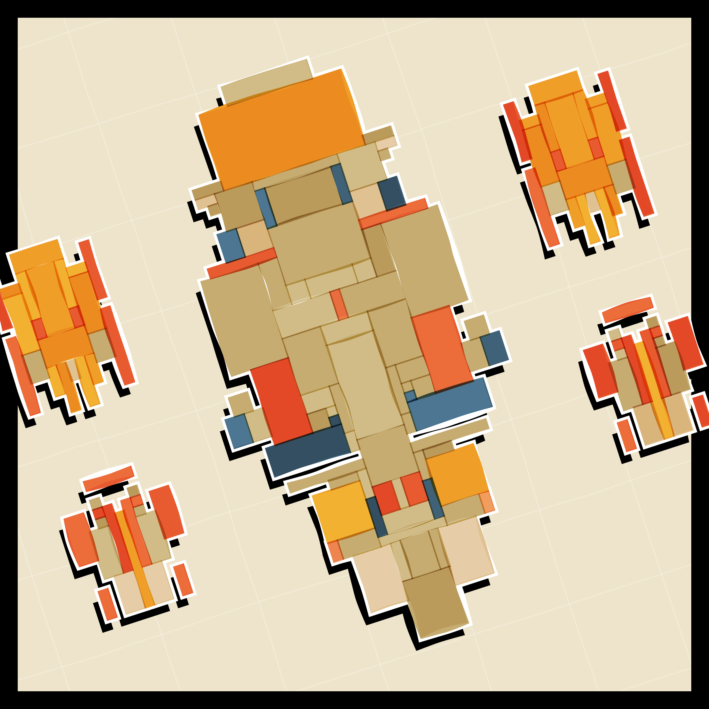 Art Blocks - Art Blocks v2 - Paper Armada #142 - NFT # 37000142