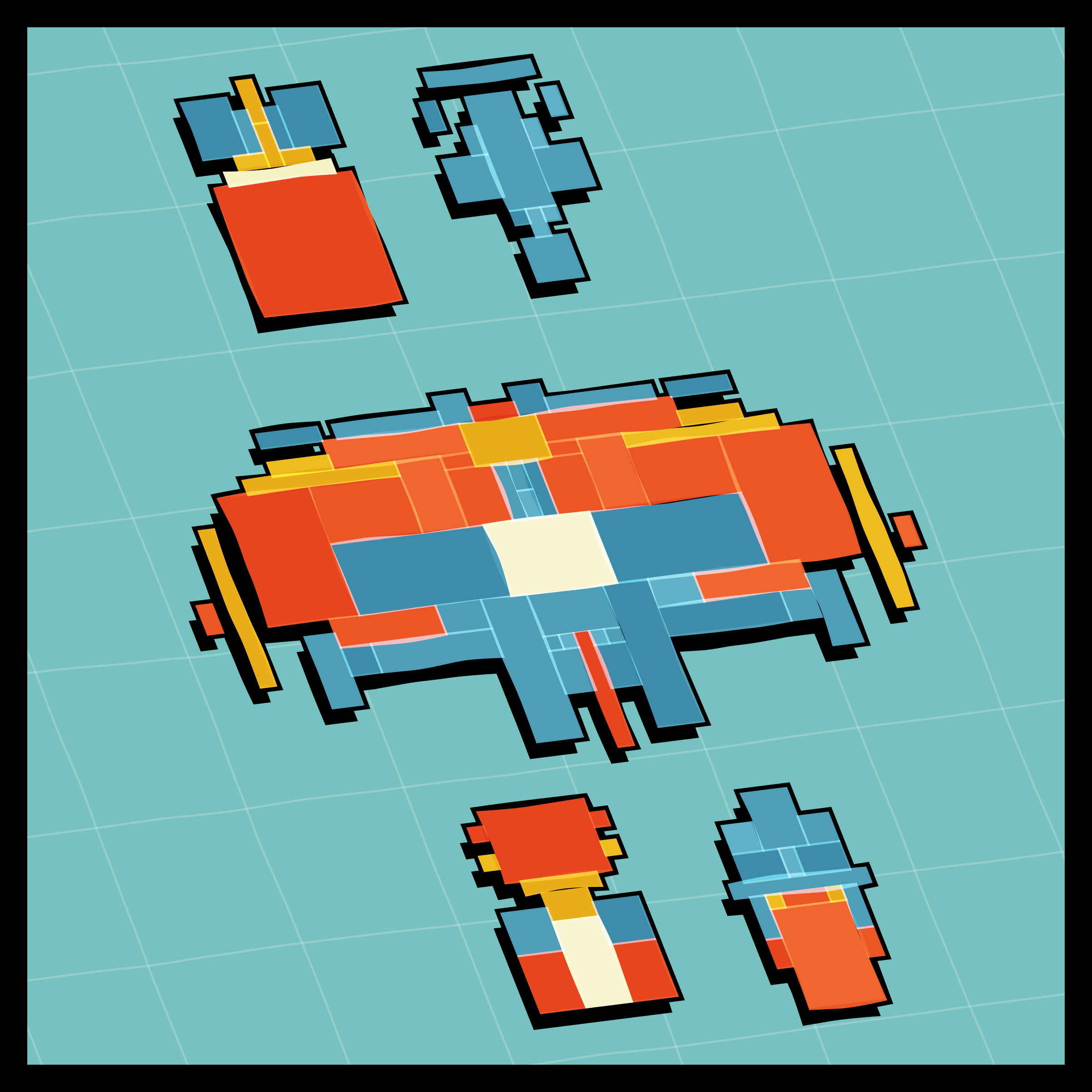 Art Blocks - Art Blocks v2 - Paper Armada #170 - NFT # 37000170