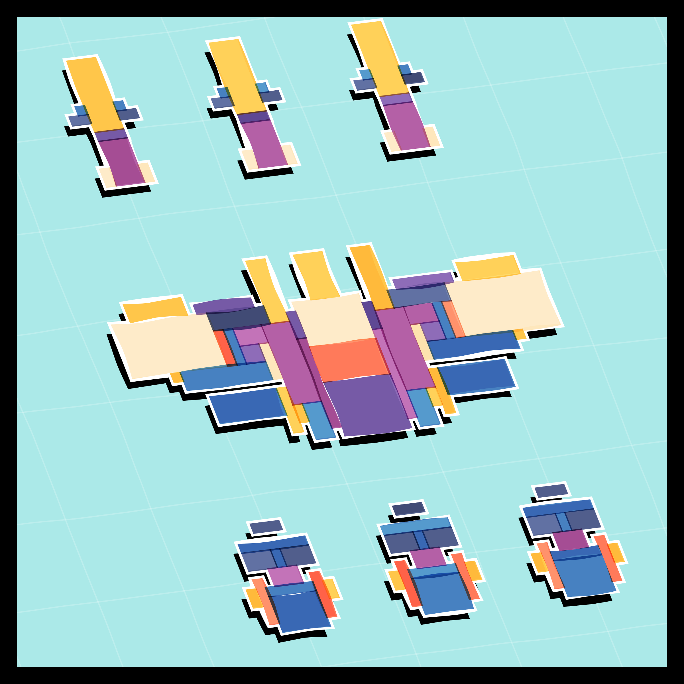 Art Blocks - Art Blocks v2 - Paper Armada #174 - NFT # 37000174