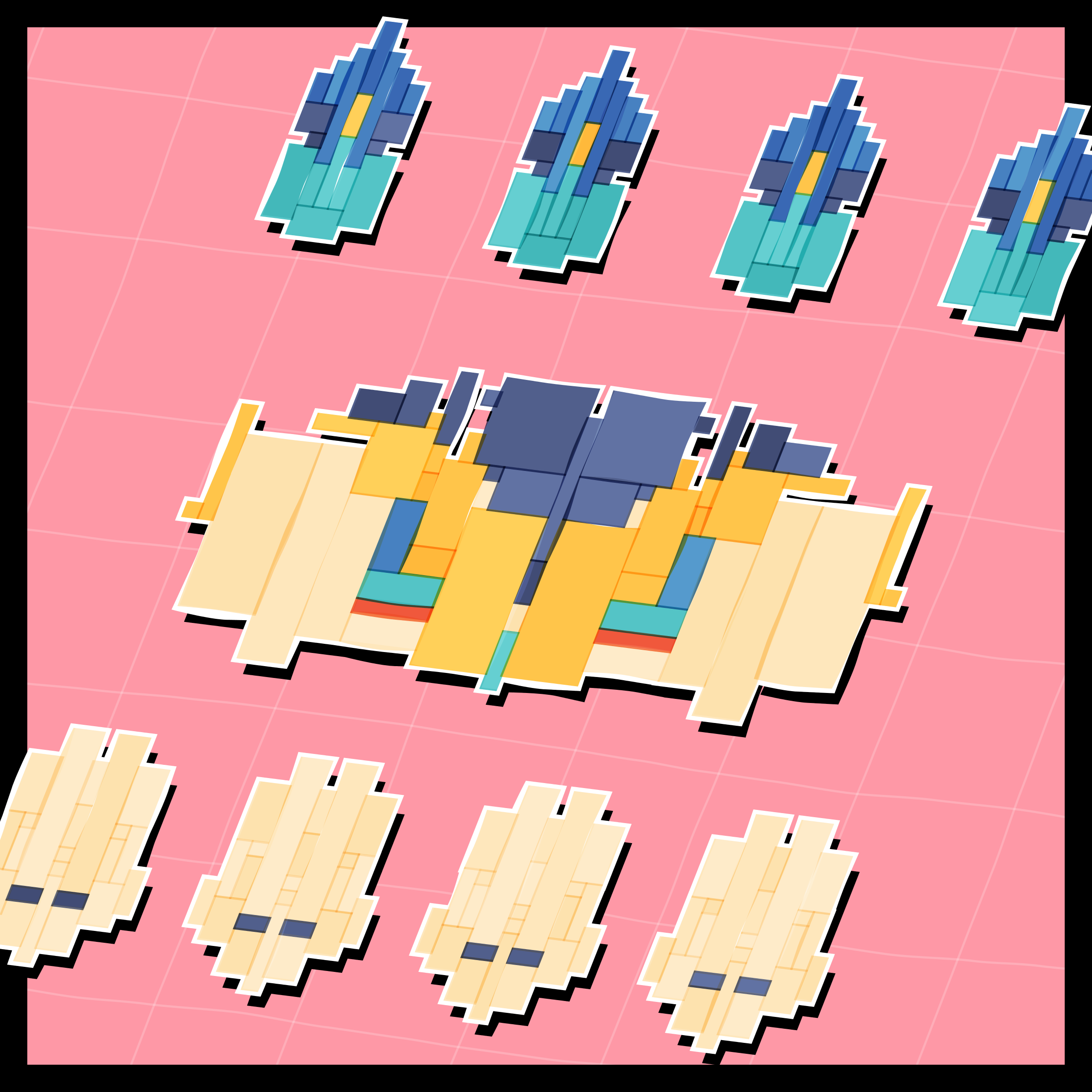 Art Blocks - Art Blocks v2 - Paper Armada #247 - NFT # 37000247