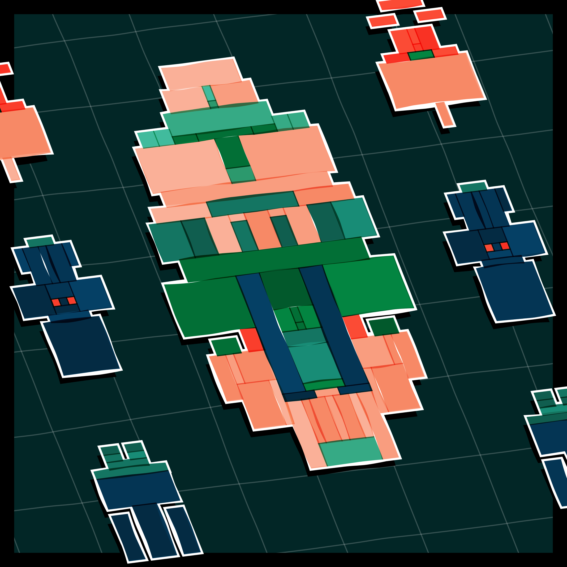 Art Blocks - Art Blocks v2 - Paper Armada #250 - NFT # 37000250