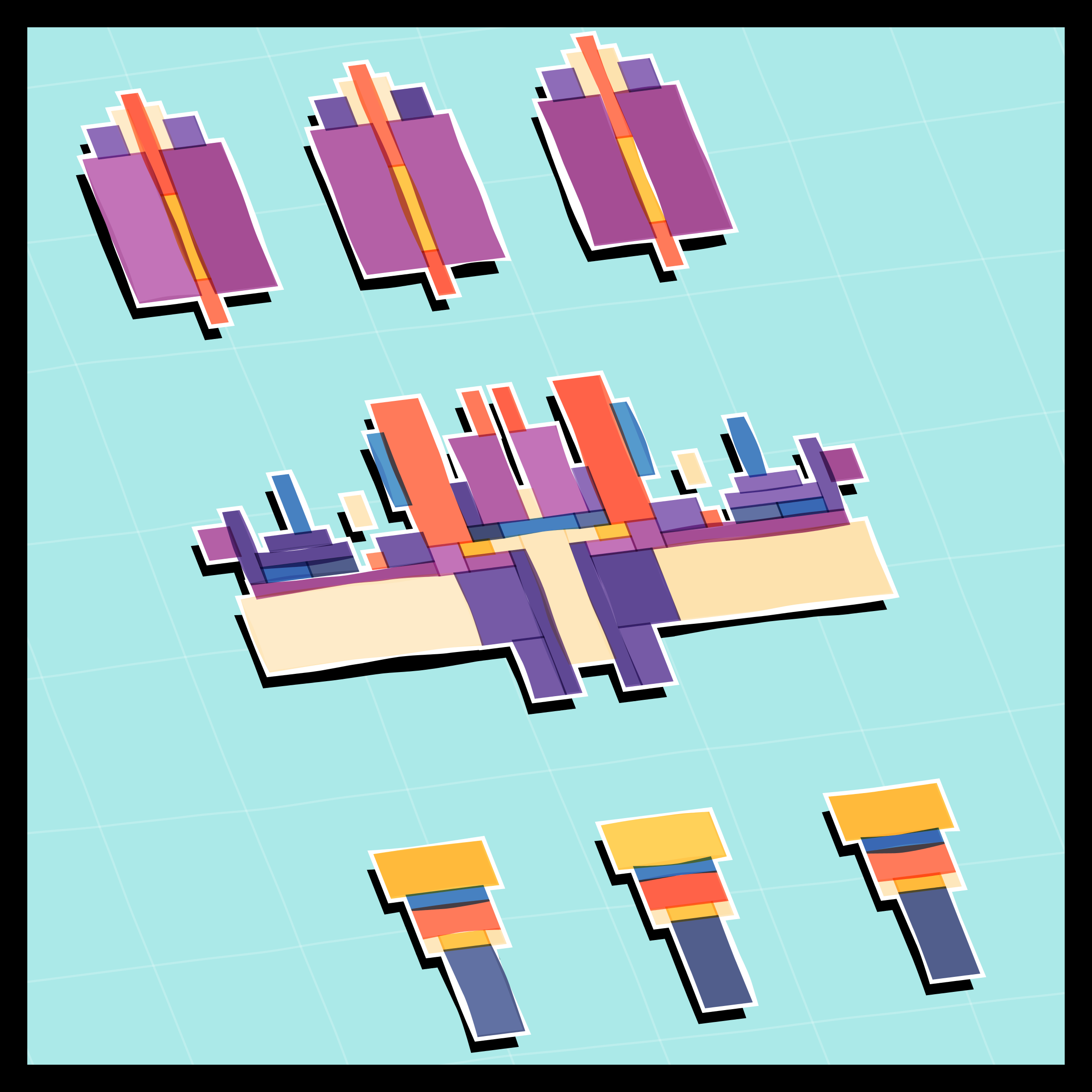 Art Blocks - Art Blocks v2 - Paper Armada #273 - NFT # 37000273