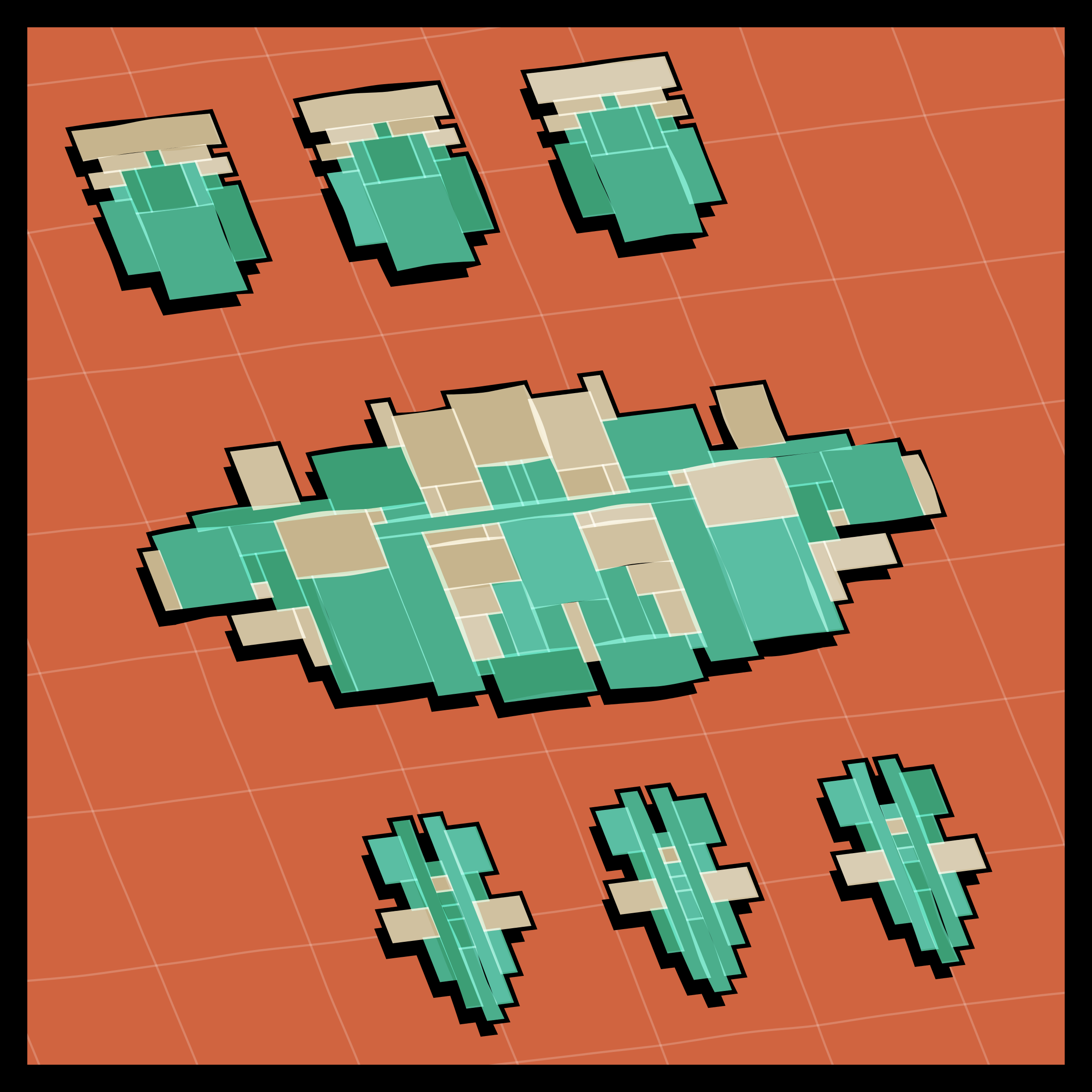 Art Blocks - Art Blocks v2 - Paper Armada #279 - NFT # 37000279