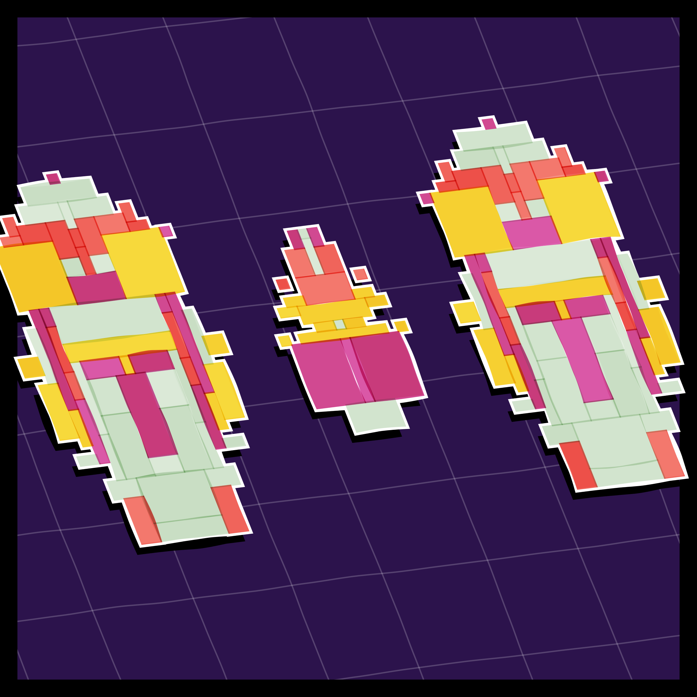 Art Blocks - Art Blocks v2 - Paper Armada #280 - NFT # 37000280