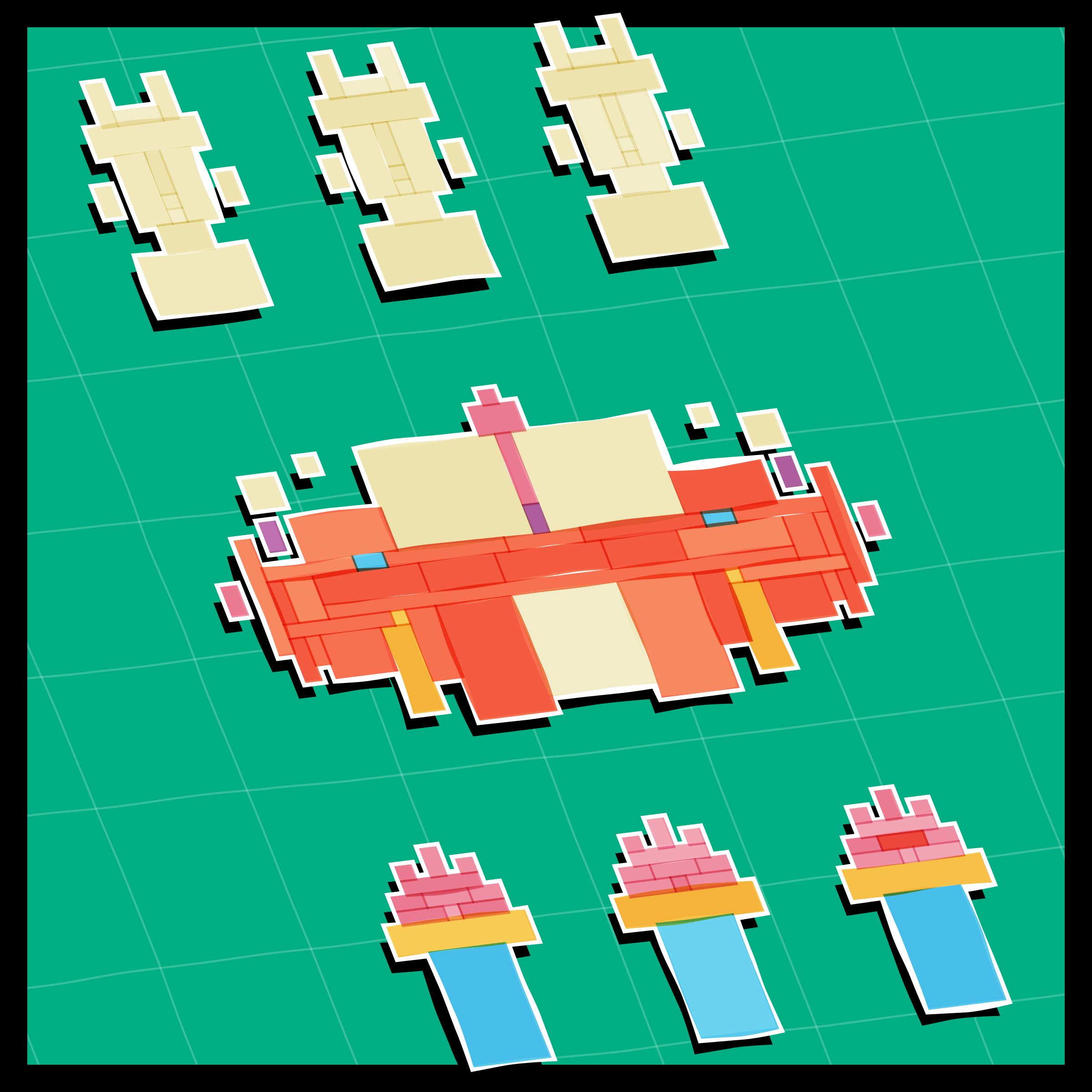 Art Blocks - Art Blocks v2 - Paper Armada #299 - NFT # 37000299