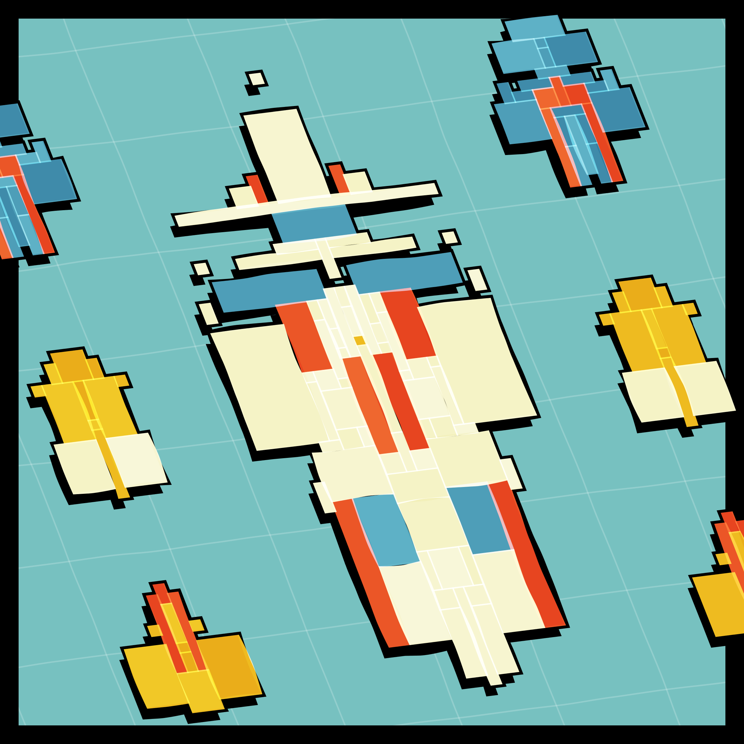 Art Blocks - Art Blocks v2 - Paper Armada #304 - NFT # 37000304