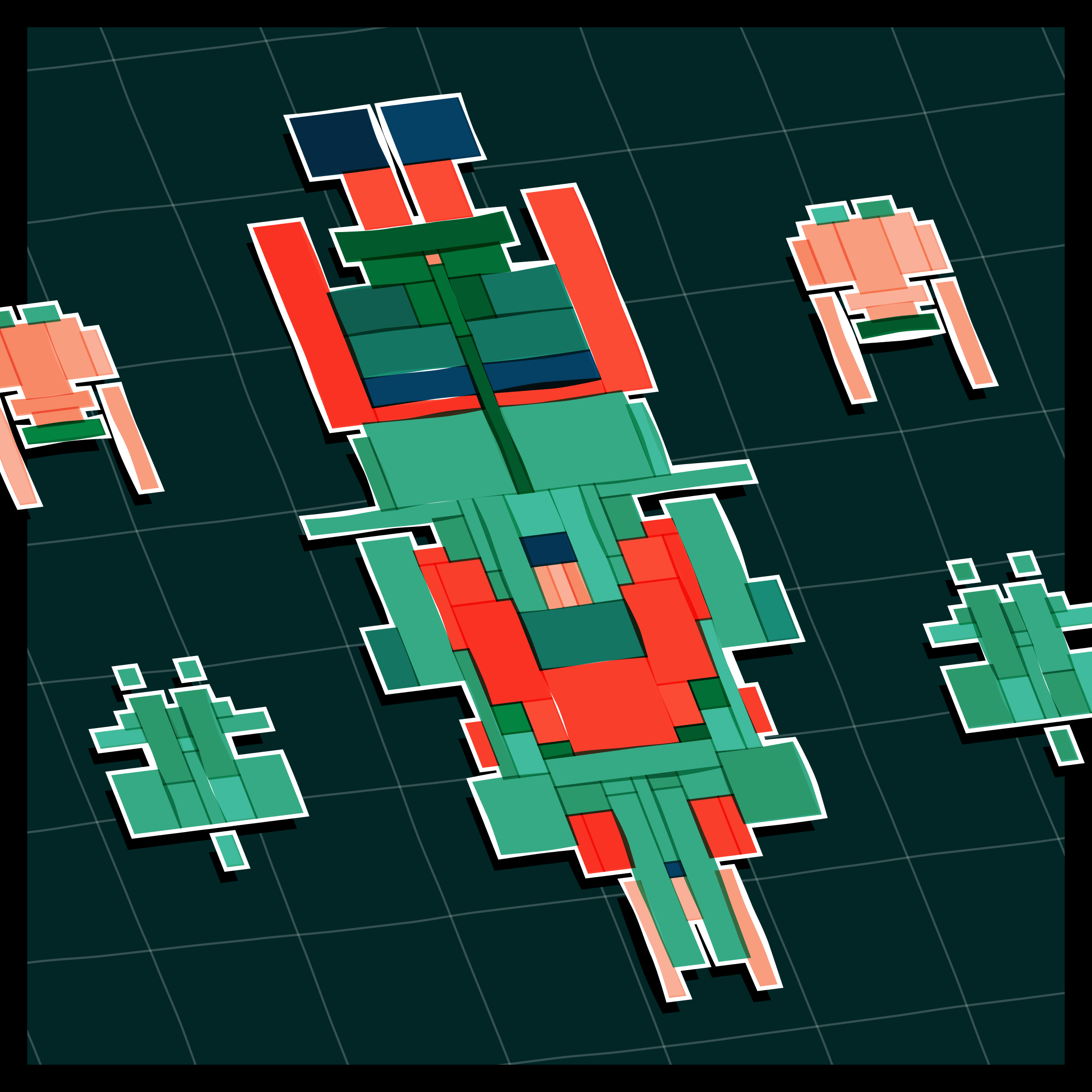 Art Blocks - Art Blocks v2 - Paper Armada #307 - NFT # 37000307