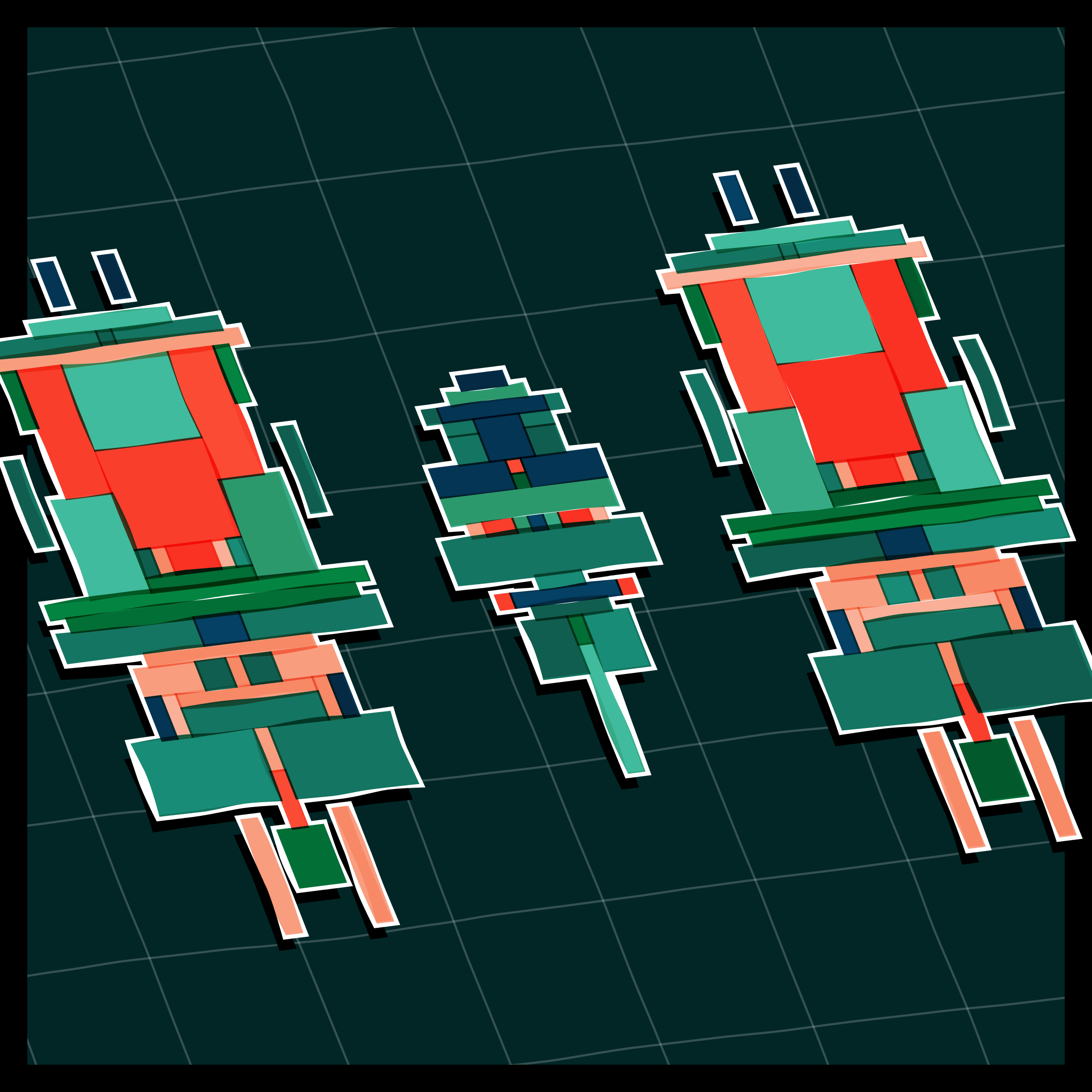 Art Blocks - Art Blocks v2 - Paper Armada #308 - NFT # 37000308