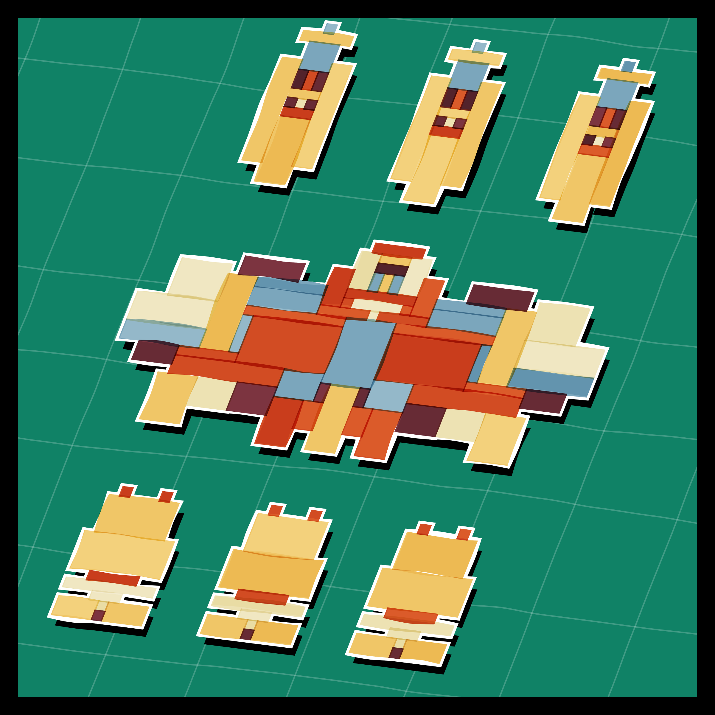 Art Blocks - Art Blocks v2 - Paper Armada #312 - NFT # 37000312