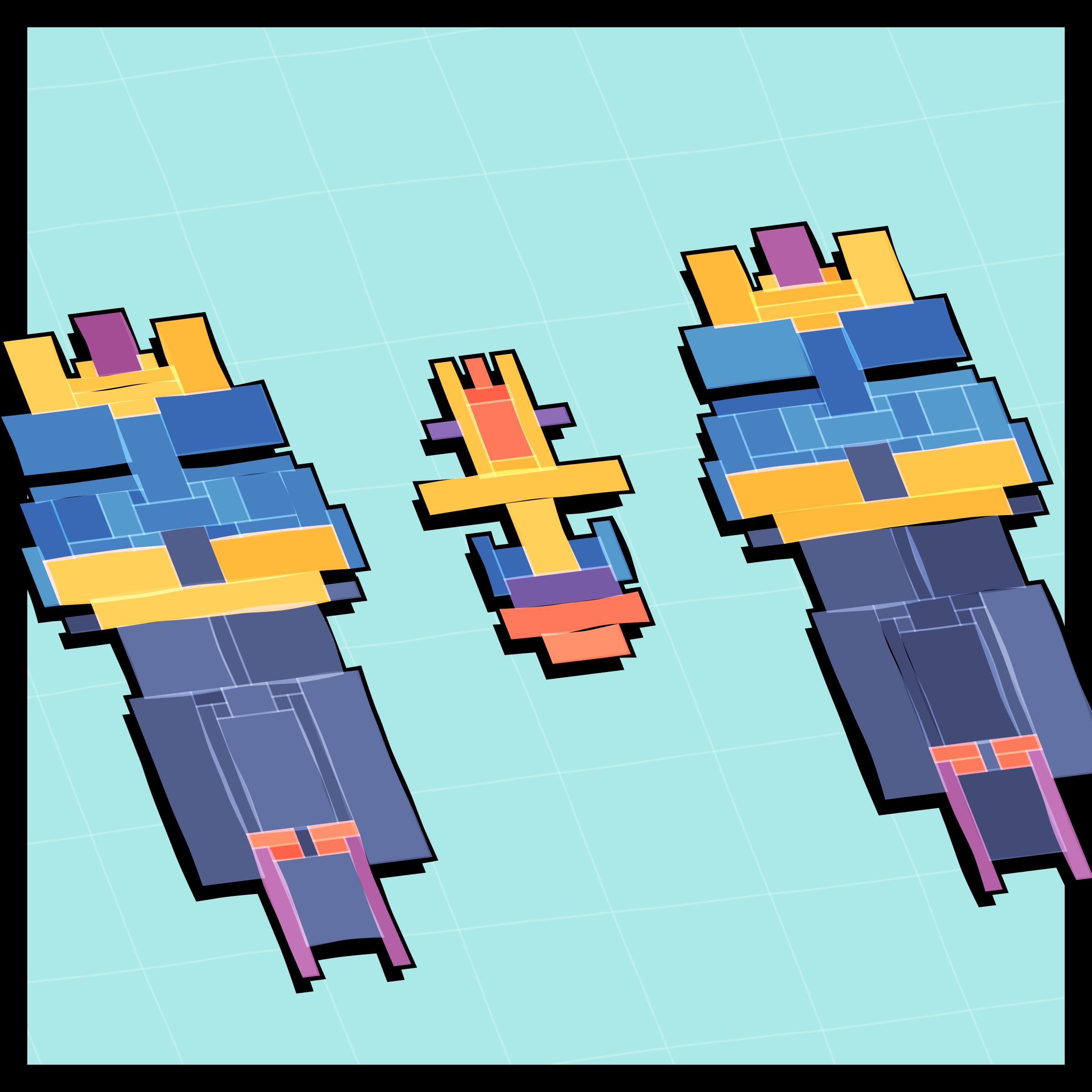 Art Blocks - Art Blocks v2 - Paper Armada #324 - NFT # 37000324