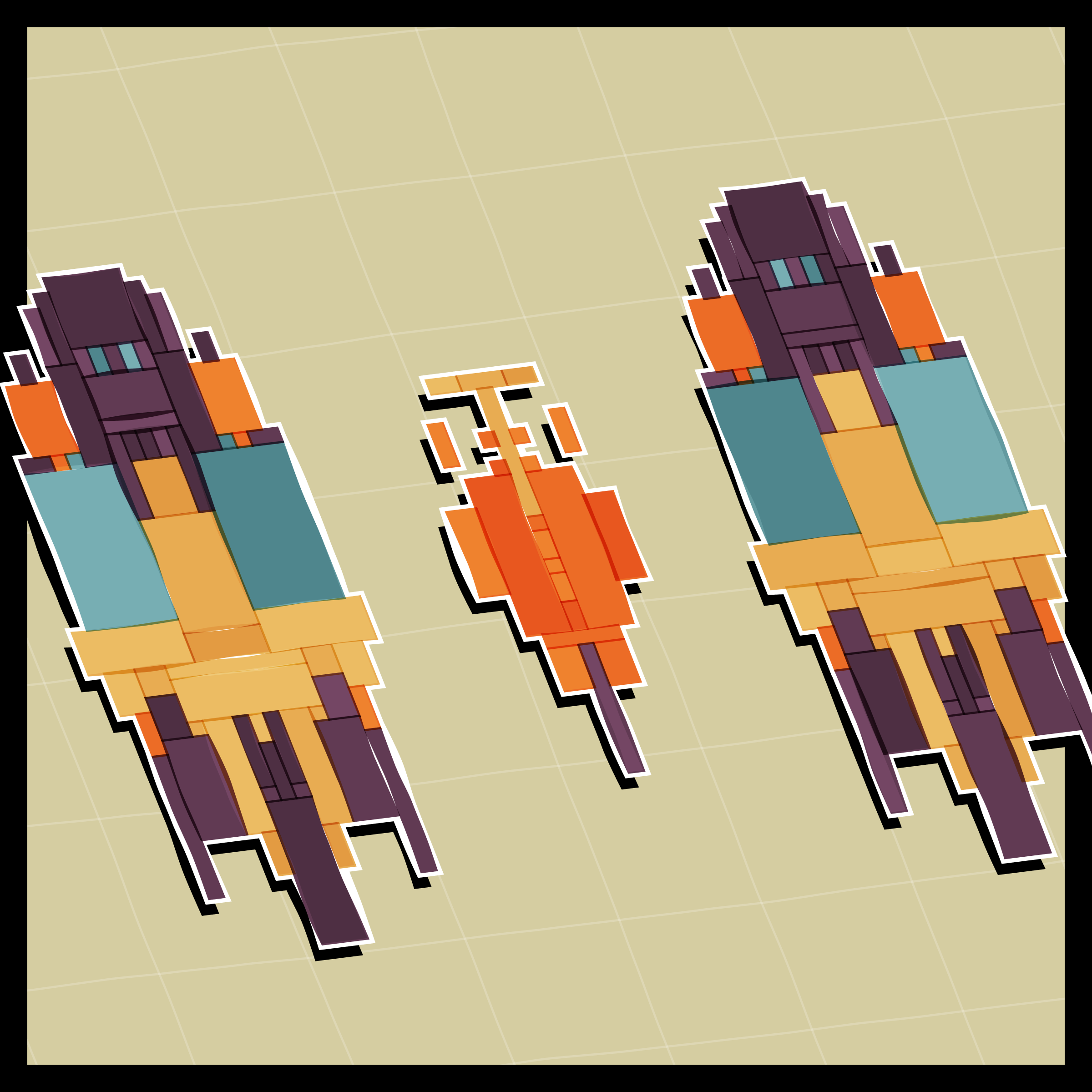 Art Blocks - Art Blocks v2 - Paper Armada #327 - NFT # 37000327