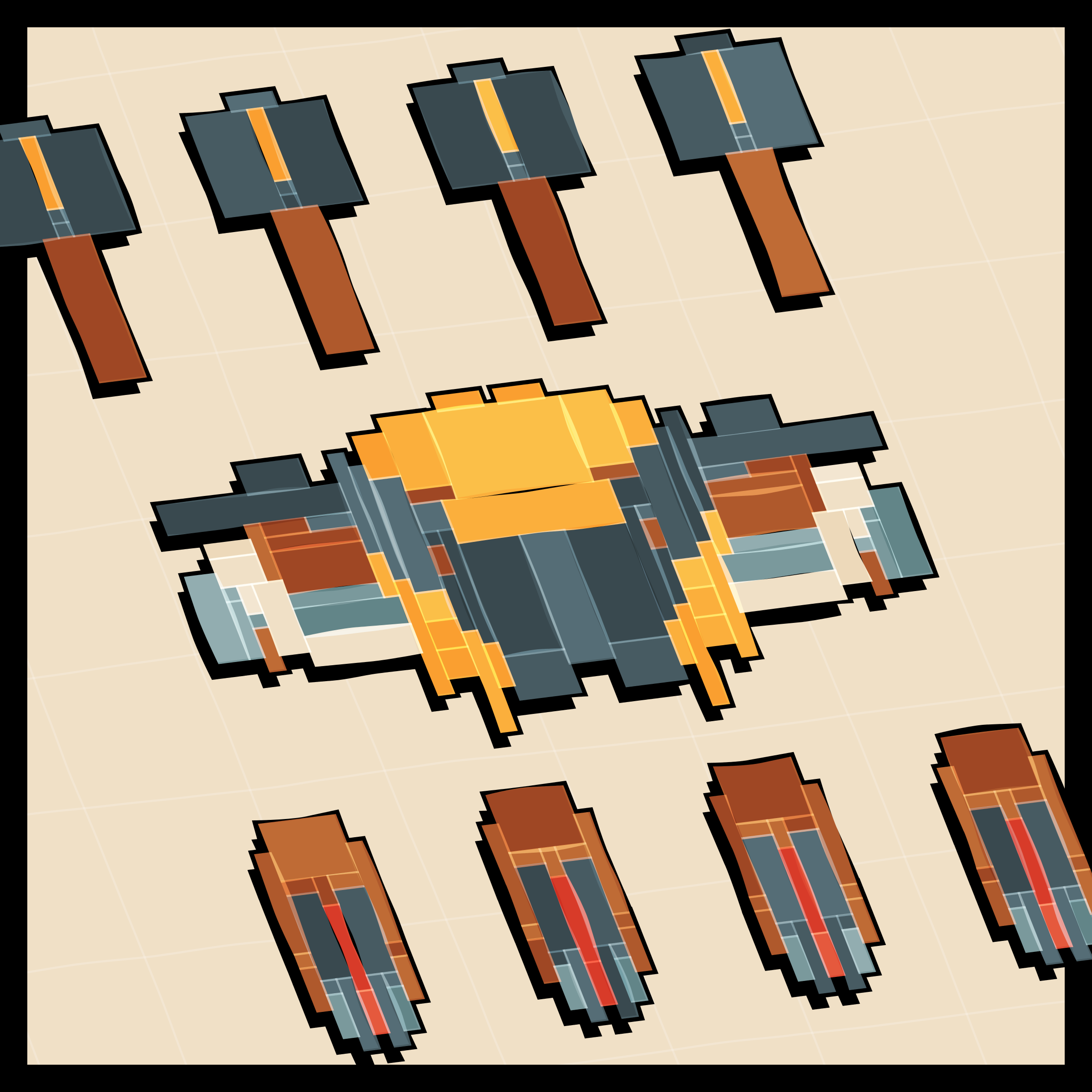 Art Blocks - Art Blocks v2 - Paper Armada #328 - NFT # 37000328