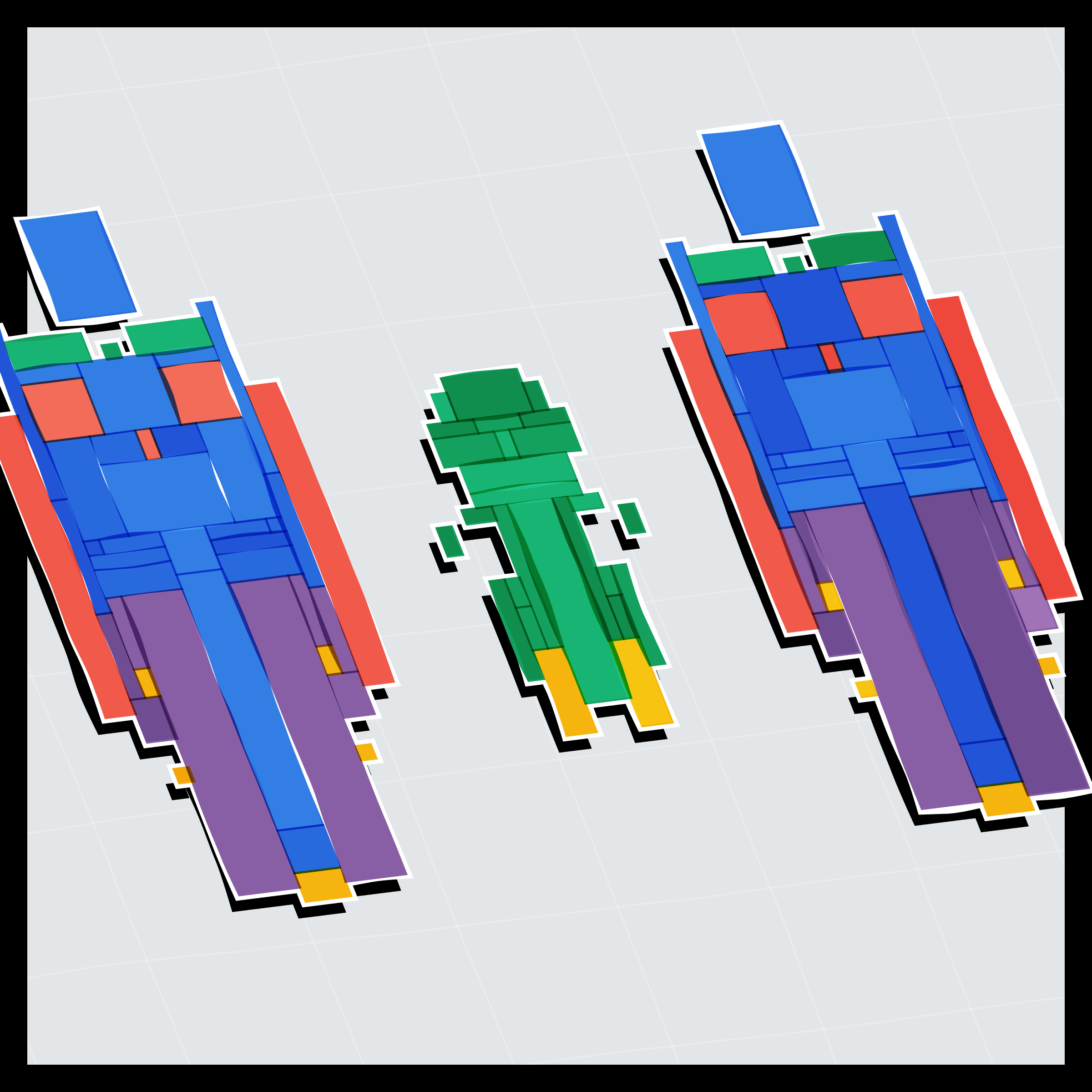 Art Blocks - Art Blocks v2 - Paper Armada #348 - NFT # 37000348