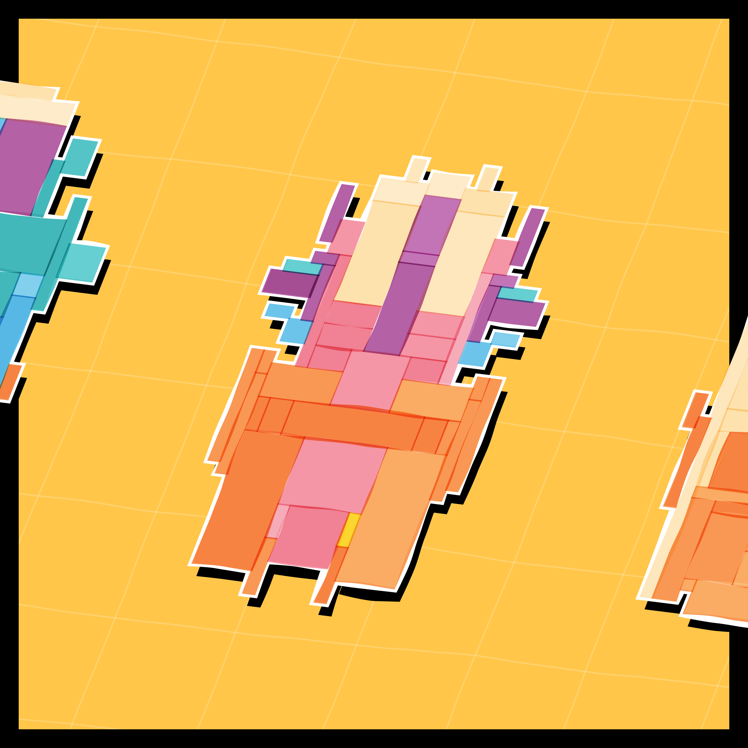 Art Blocks - Art Blocks v2 - Paper Armada #352 - NFT # 37000352