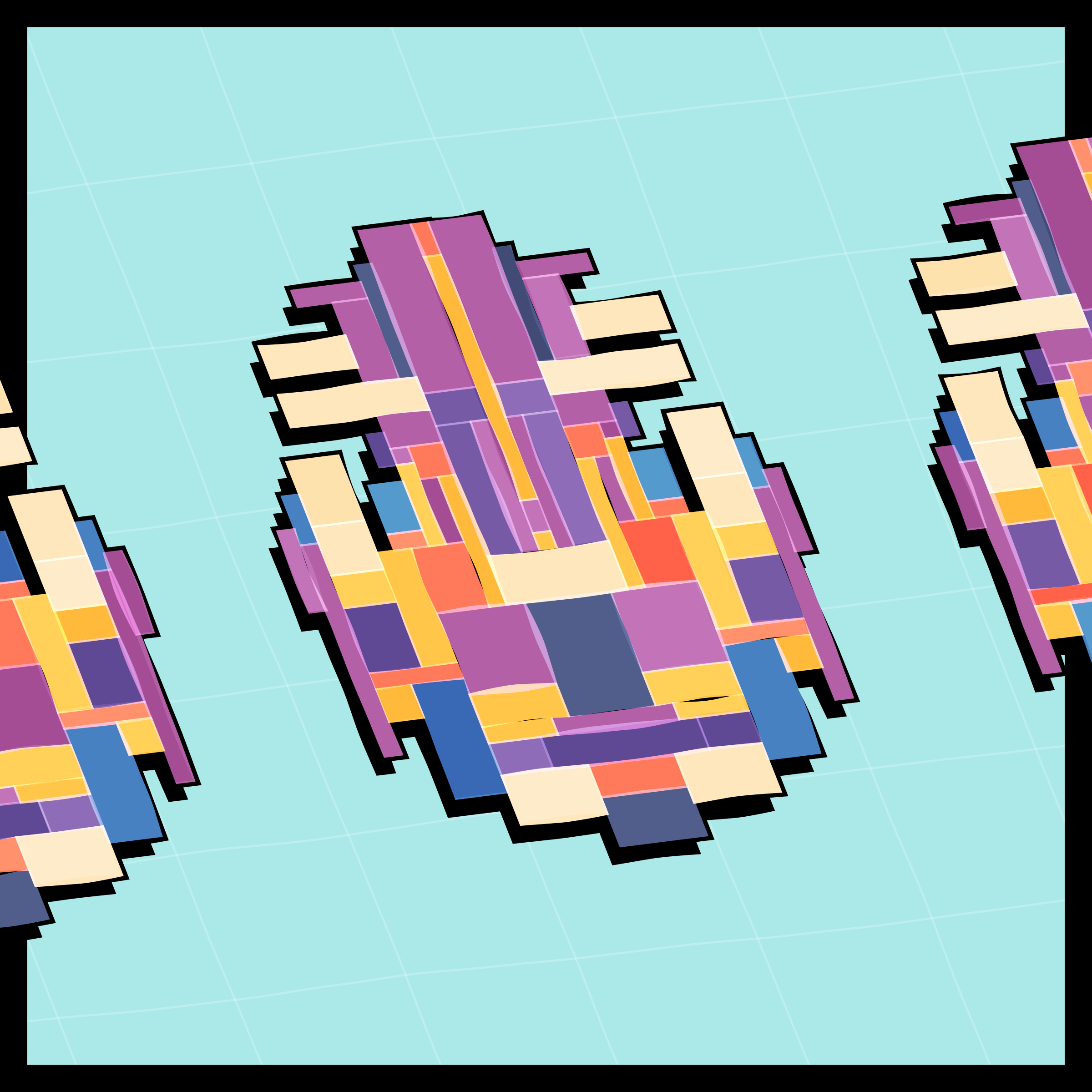 Art Blocks - Art Blocks v2 - Paper Armada #355 - NFT # 37000355