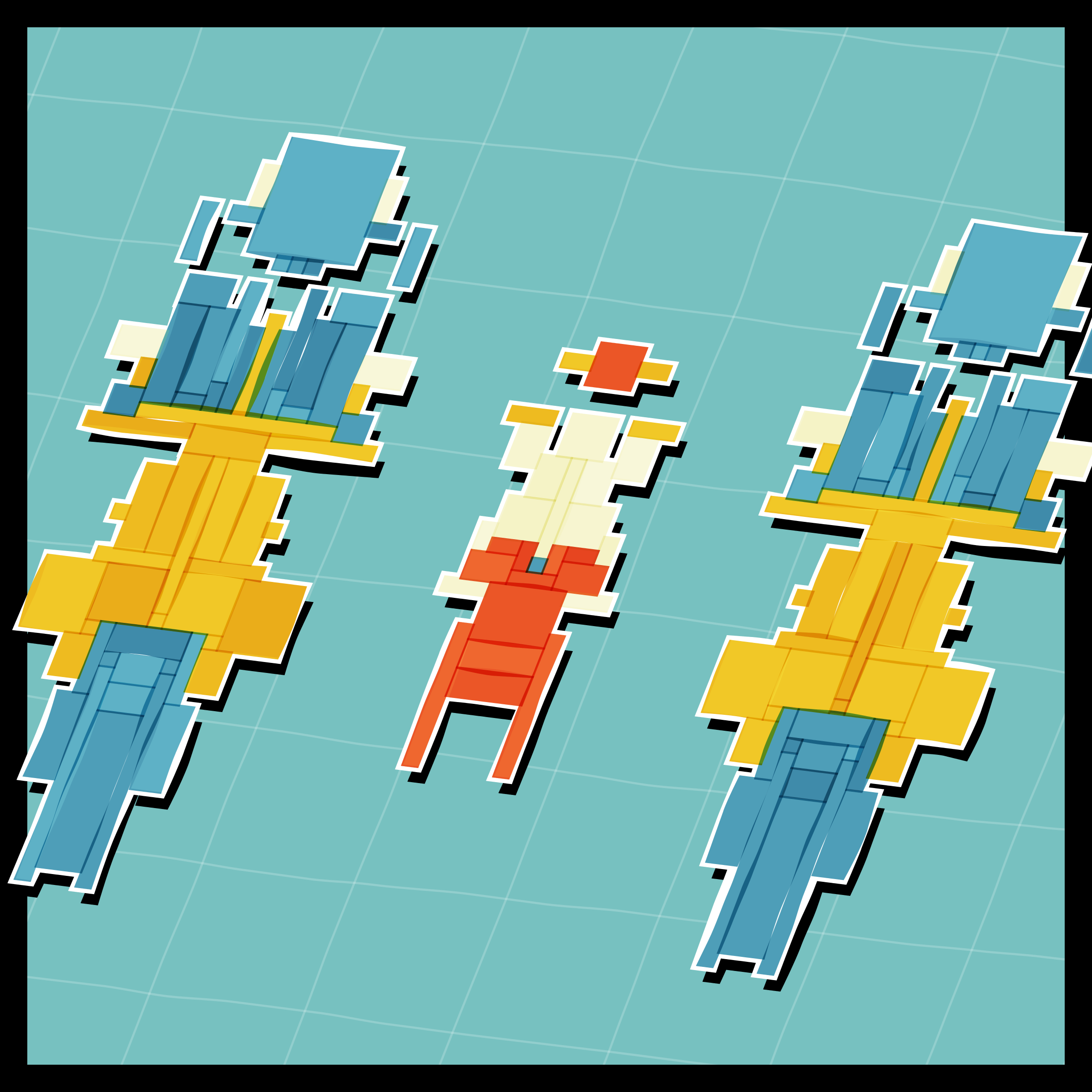 Art Blocks - Art Blocks v2 - Paper Armada #368 - NFT # 37000368